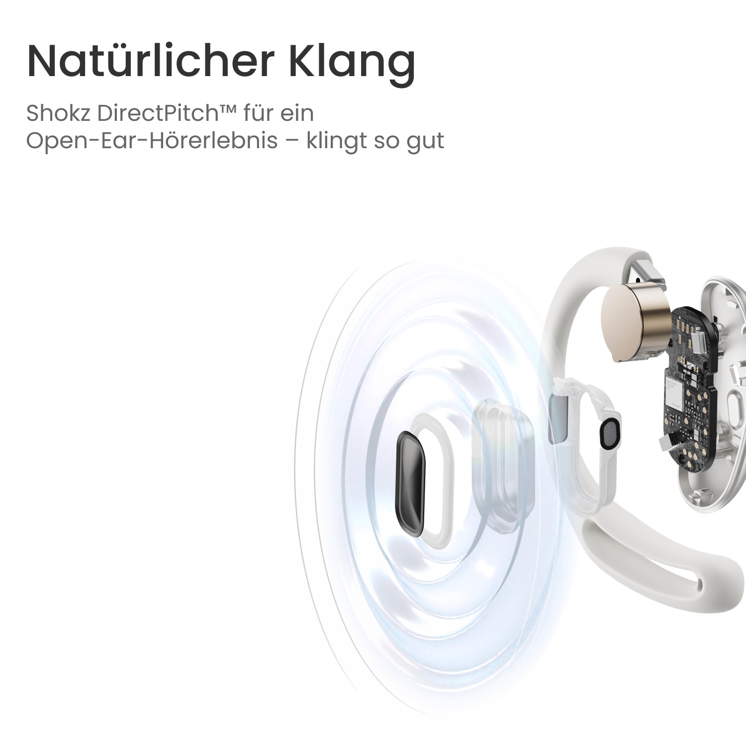 Shokz Open-Ear-Kopfhörer »OpenFit Air«, A2DP Bluetooth