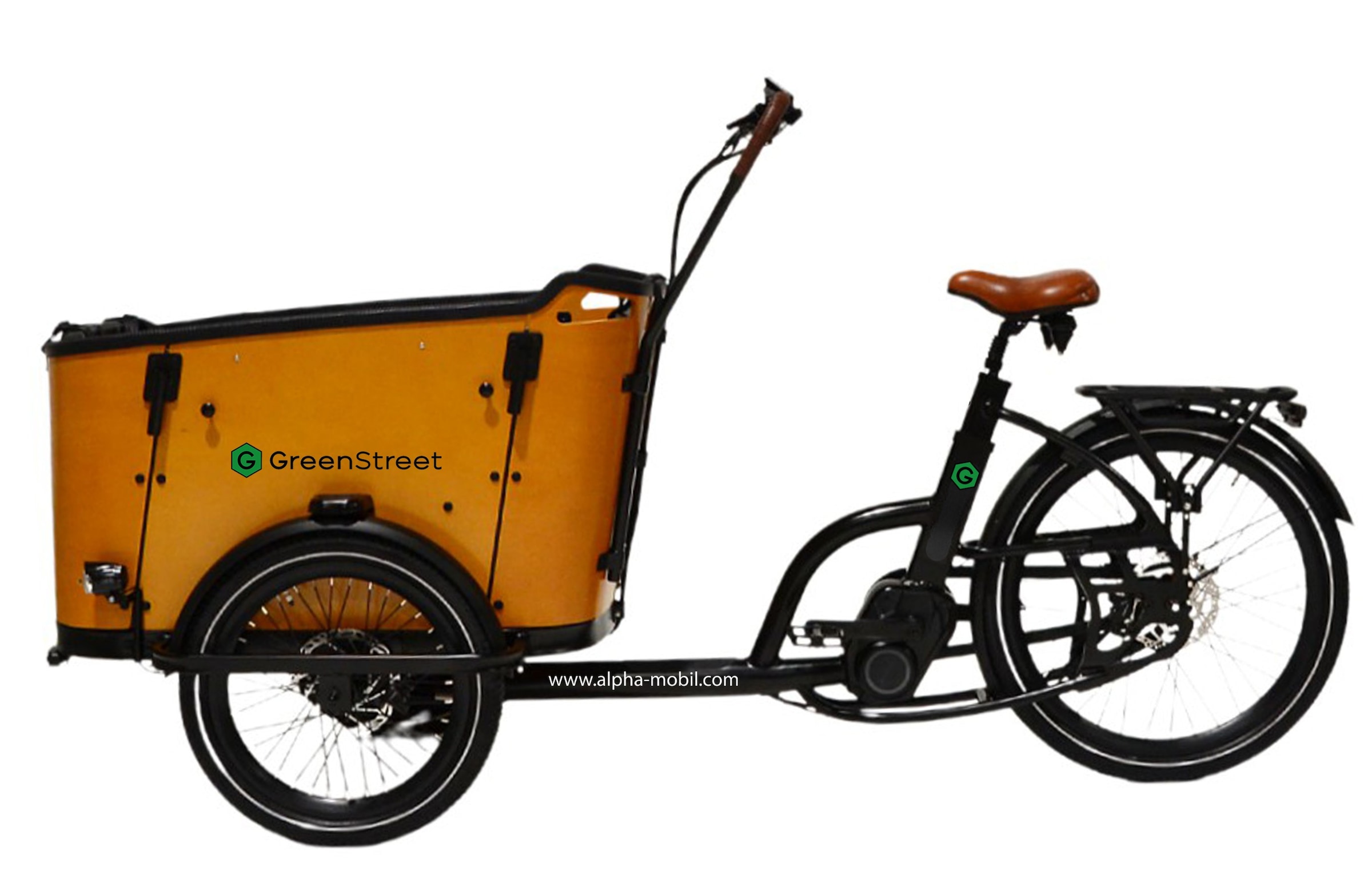 GreenStreet »Family-Cargo 672 Wh« 8 Gang Shimano Nexus Schaltwerk Nabenschaltung Mittelmotor 250 W Blinker
