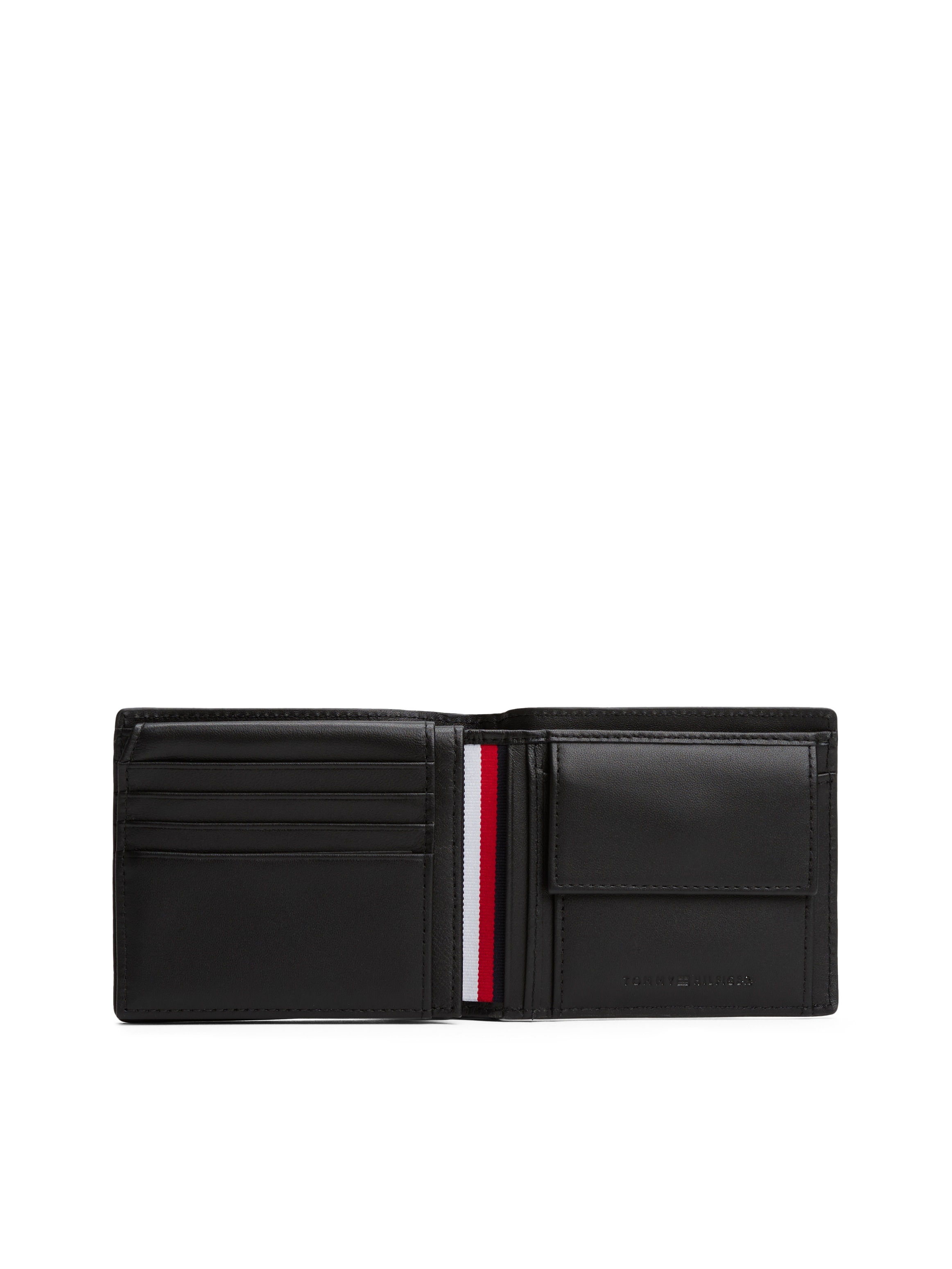Tommy Hilfiger Geldbörse »TH CENTRAL CC FLAP AND COIN«, Men Geldbeutel, Portemonnaie mit Streifen in Tommy Farben