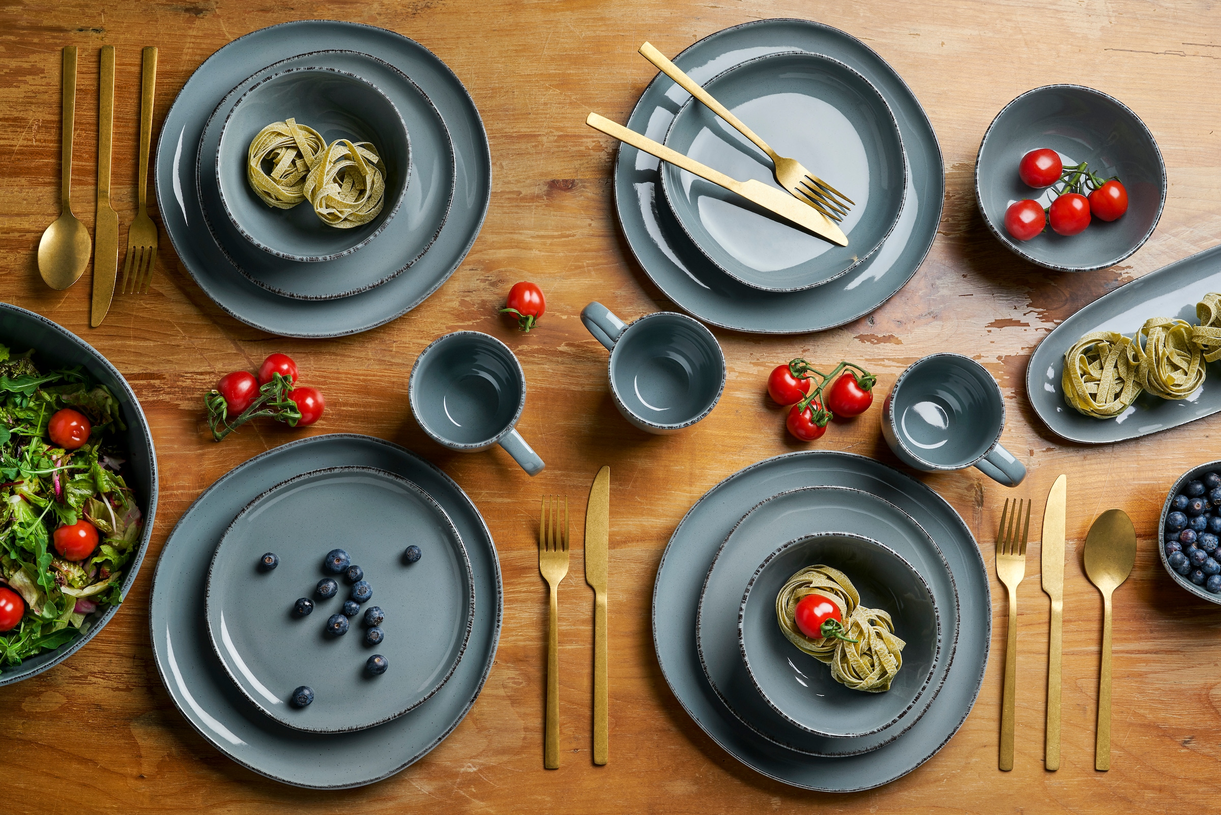 van Well Dessertteller »Urban, Teller 20 cm, 6 Stück«, (Set, 6 St.), spülmaschinen- und mikrowellengeeignet