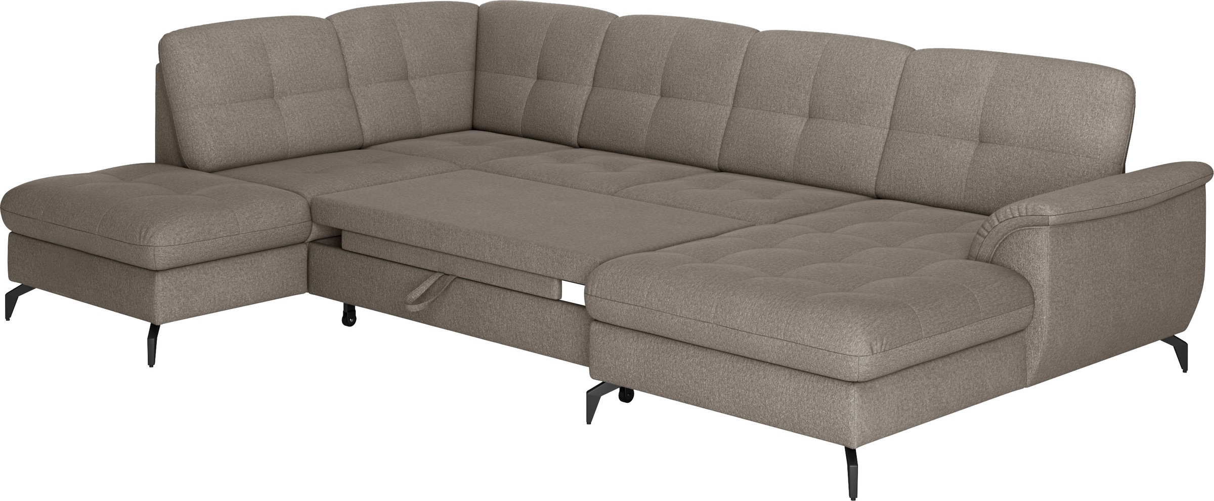 sit&more Wohnlandschaft »Zora U-Form«, wahlweise mit Bettfunktion und Bettkasten