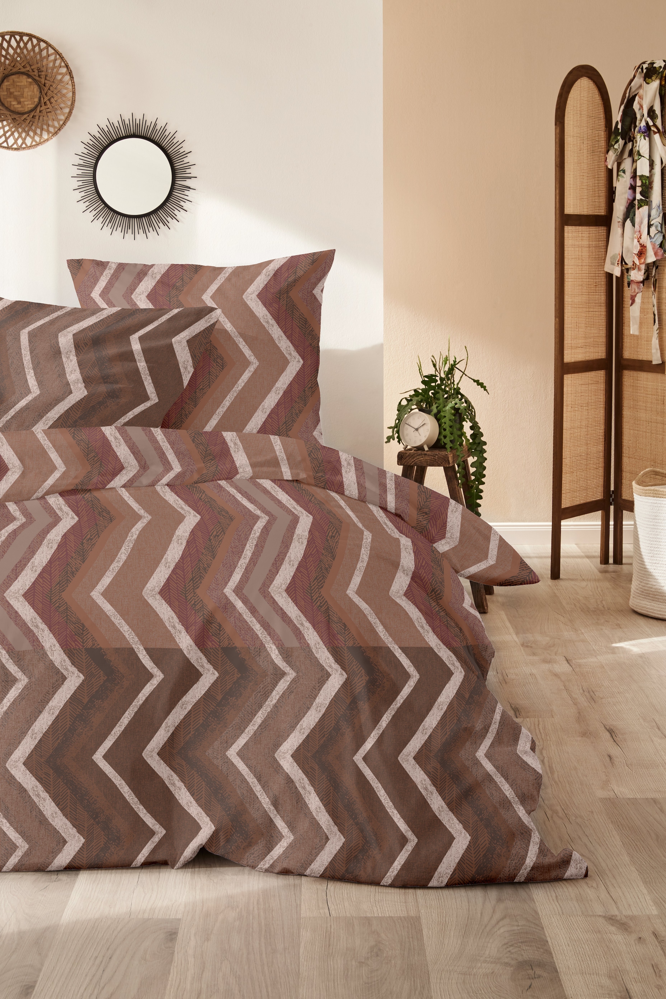 Primera Bettwäsche »Mako-Satin -Bettwäsche Jacquard« 2 Stk. tlg. mit klassi günstig online kaufen