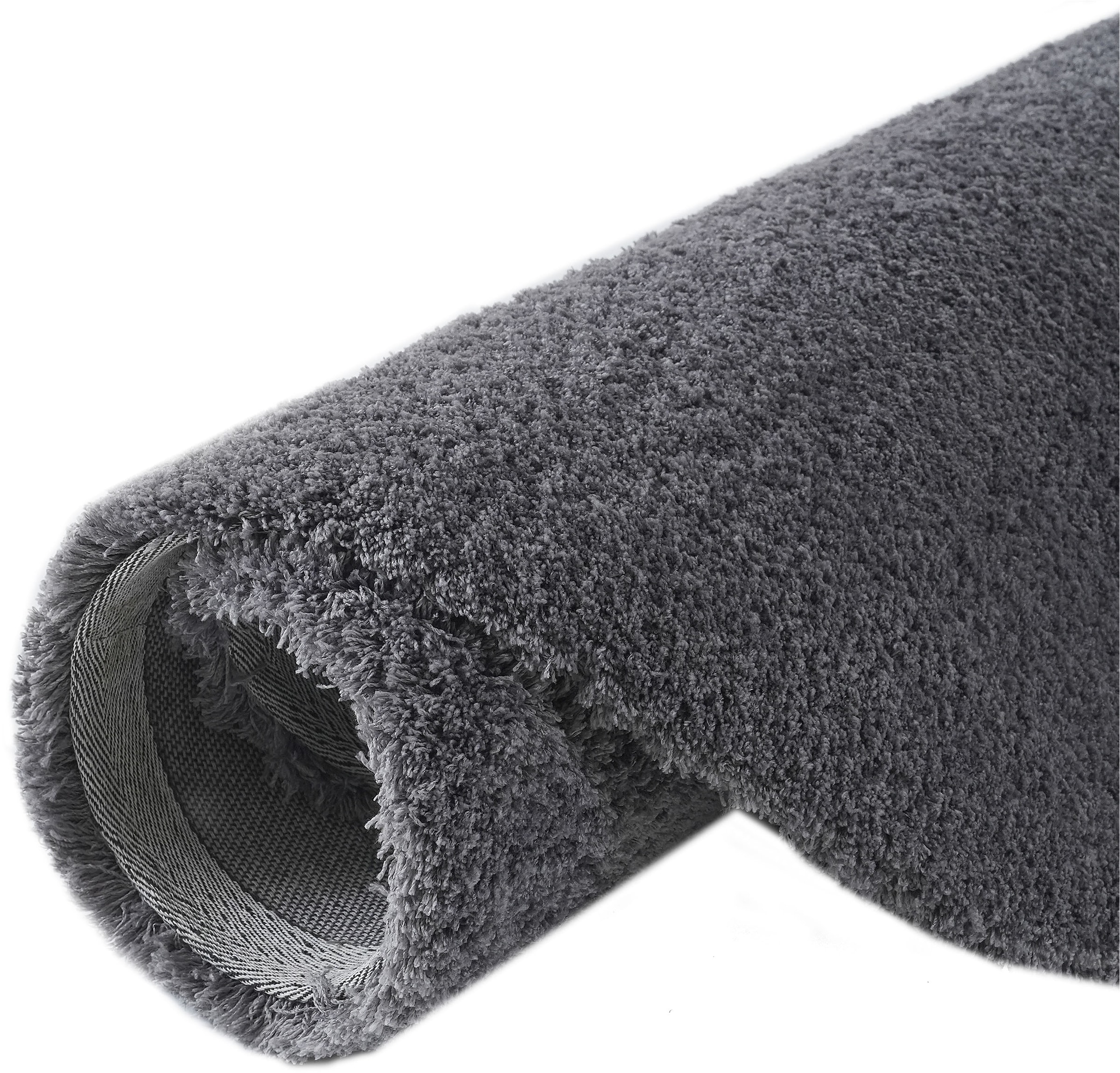 my home Hochflor-Teppich »Microfaser Teppich Magong, besonders weich, sehr feiner Flor«, rund, 25 mm Höhe, unifarben, weiche Teppiche, Wohnzimmer, Schlafzimmer, Kinderzimmer