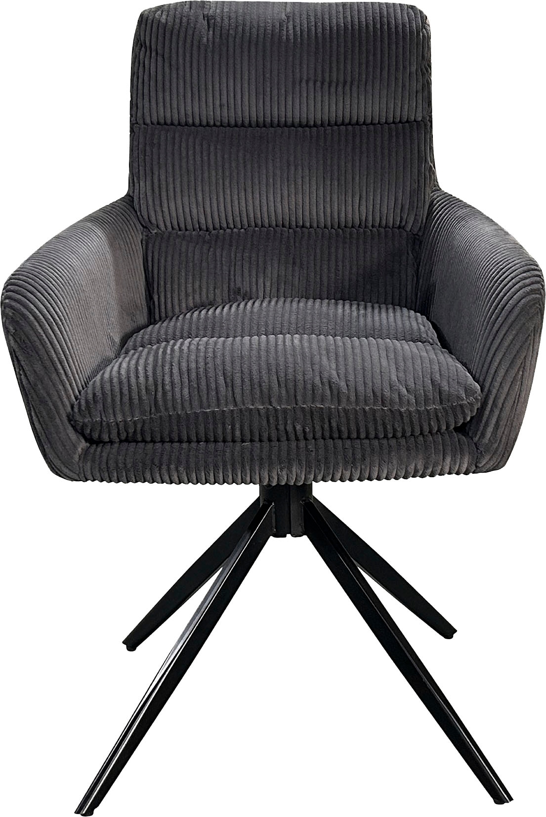 byLIVING Esszimmerstuhl »Pura (2er-Set)«, (Set), Sitzschale 360°drehbar, Metall schwarz, Armlehnstuhl, diverse Farben