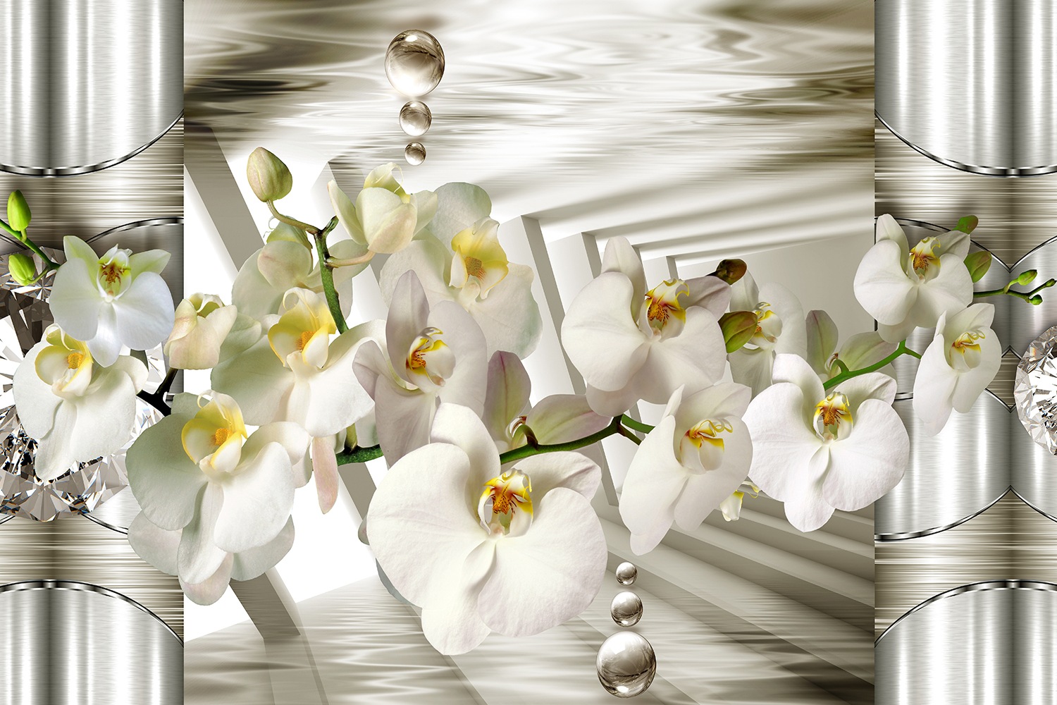 queence Leinwandbild »Susanne«, Blumen-Blumenbilder-Kunst-klassische Fantas günstig online kaufen