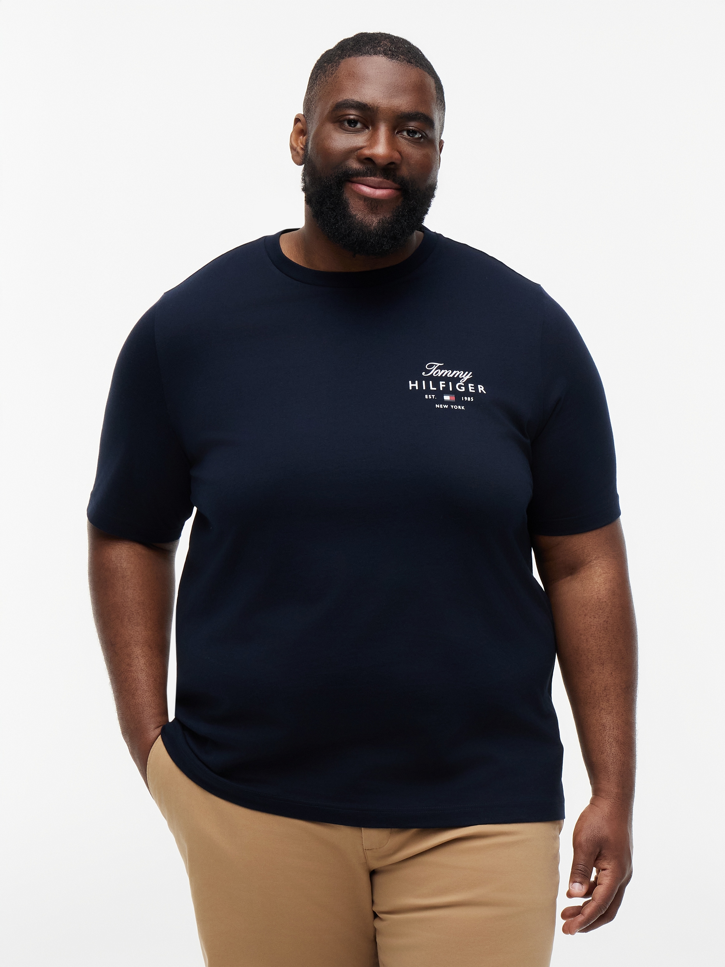 Tommy Hilfiger Big & Tall T-Shirt »BT-SCRIPT STACK« Große Größen, aus Jersey mit Logo