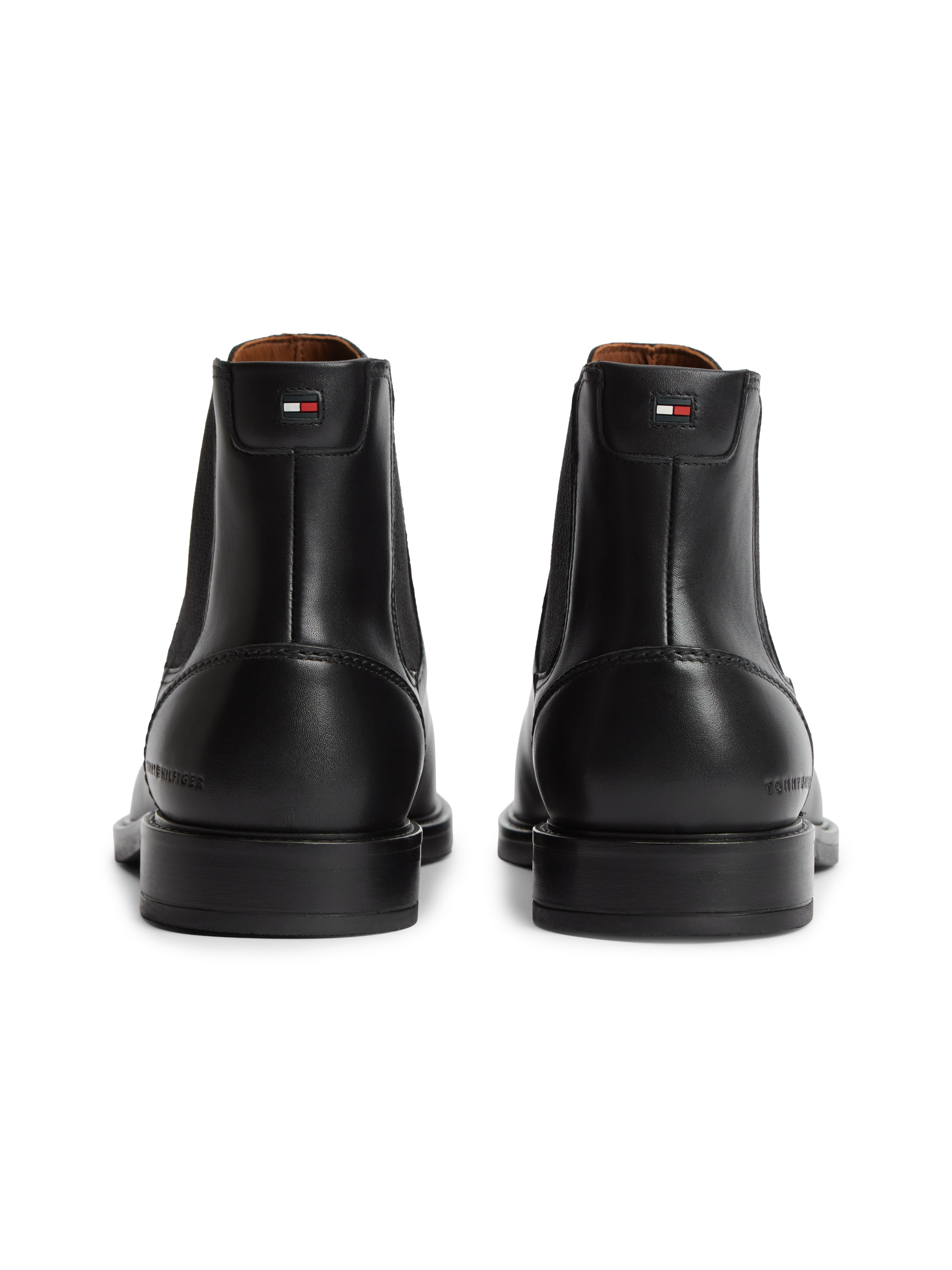 Tommy Hilfiger Chelseaboots »CORPORATE DRESSY LTH CHELSEA«  Stiefelette, Businessboots mit Used Finish