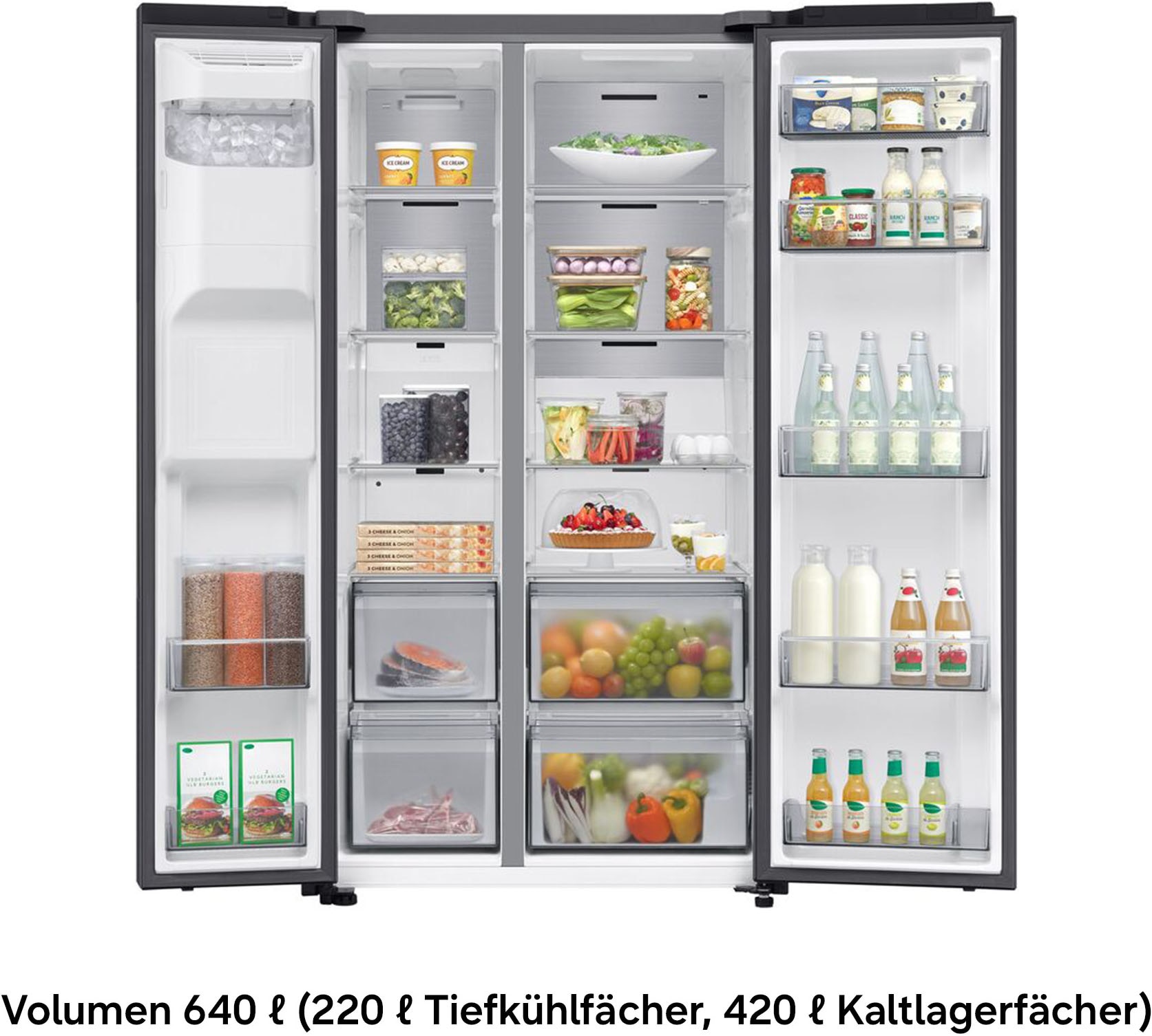 Samsung Side-by-Side RS70F »RS70F65KDF« 178 cm hoch 91,2 cm breit