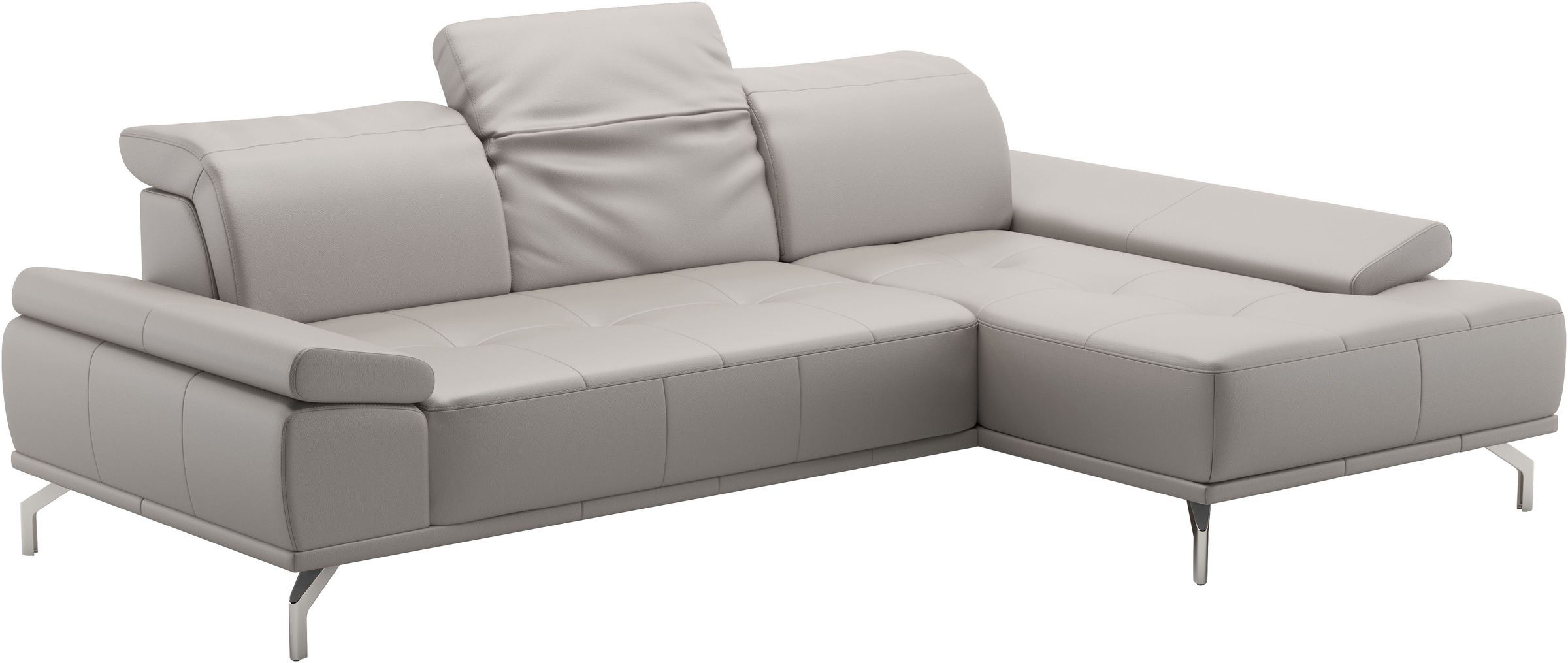 Places of Style Ecksofa »Caluna«, Inkl.Sitztiefenverstellung, wahlweise mit Kopf- und Armteilverstellung