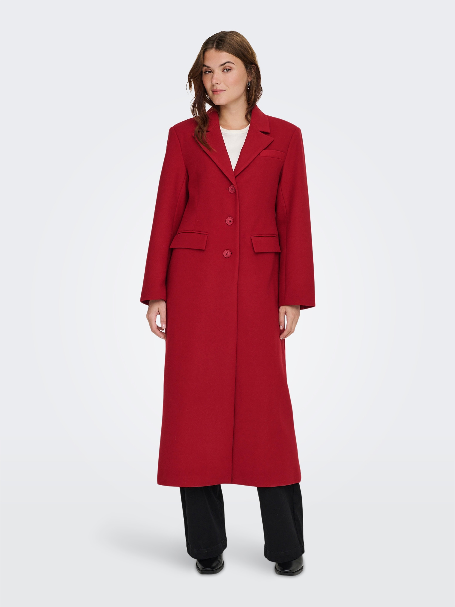 ONLY Langmantel »ONLNANCY LIFE LONG FITTED COAT CC OTW«