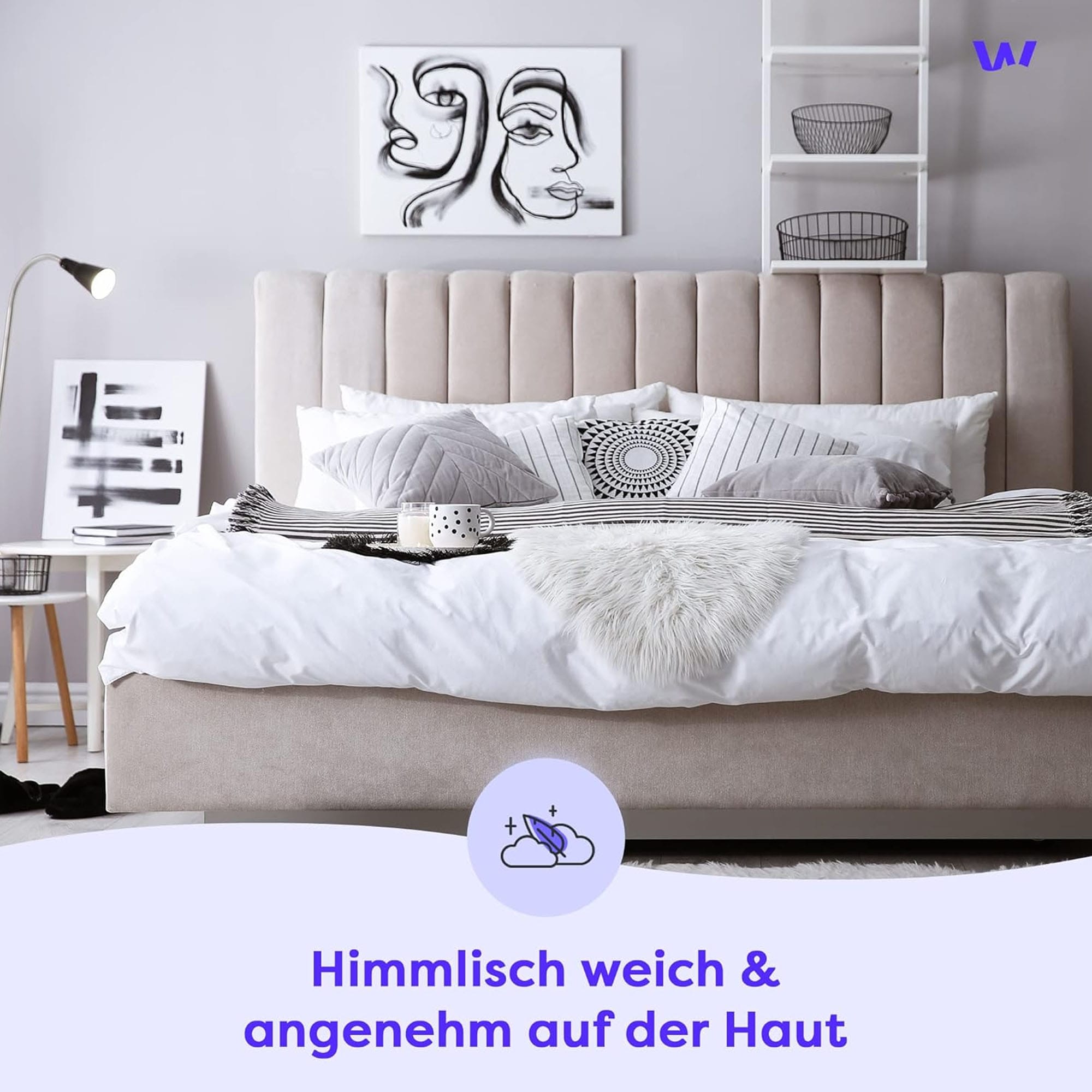Wolkenfeld Kissenbezug »Renforcé Kissenbezug Baumwolle - Natürlich weiches Schlafgefühl« Größe 80x80, 40x80 und 70x90 cm; versteckter Reißverschluss