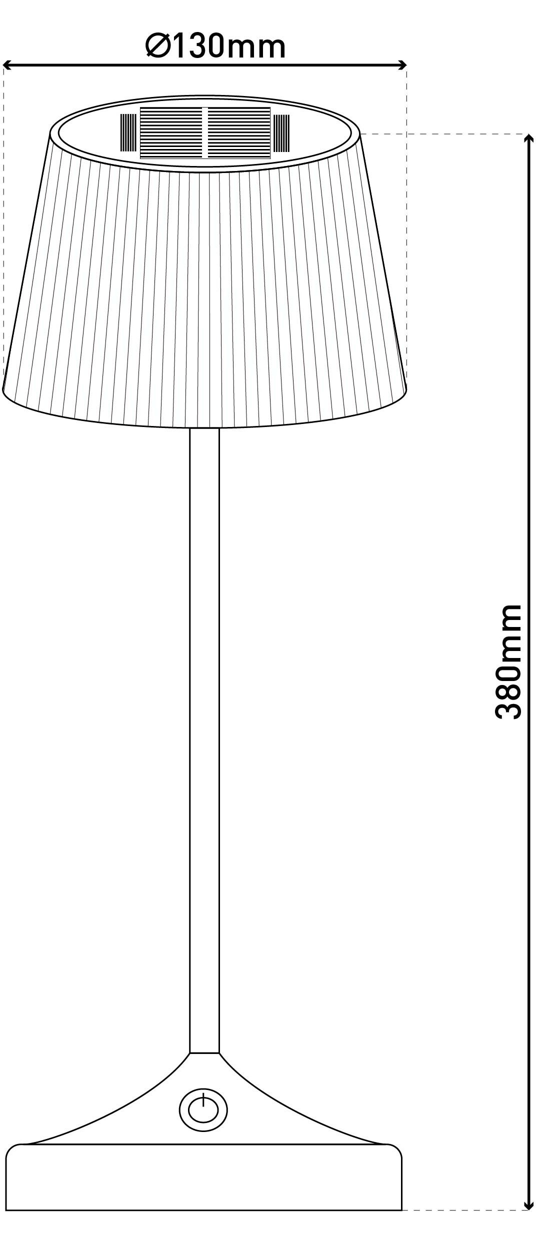 näve LED Tischleuchte »Solarleuchte / Akkuleuchte "EMMI"«, 1 flammig, Leuchtmittel LED-Modul | LED fest integriert, Solarbetrieb, Akkubetrieb, CCT, Berührungssensor, Akkutischleuchte