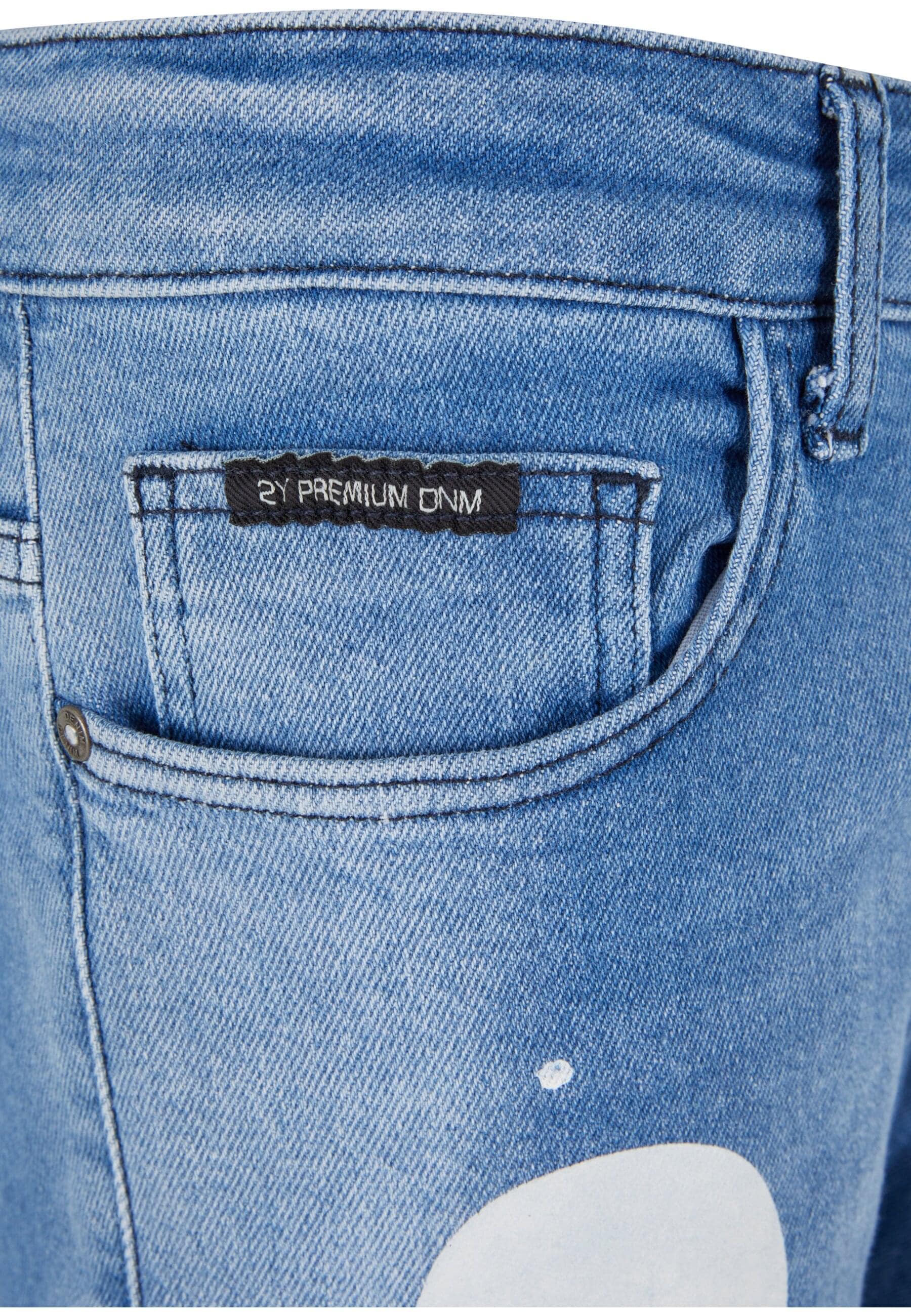 2Y Studios Bequeme Jeans »2Y Studios Herren 2Y Skinny Fit Pocket Cargo Skull Jeans«