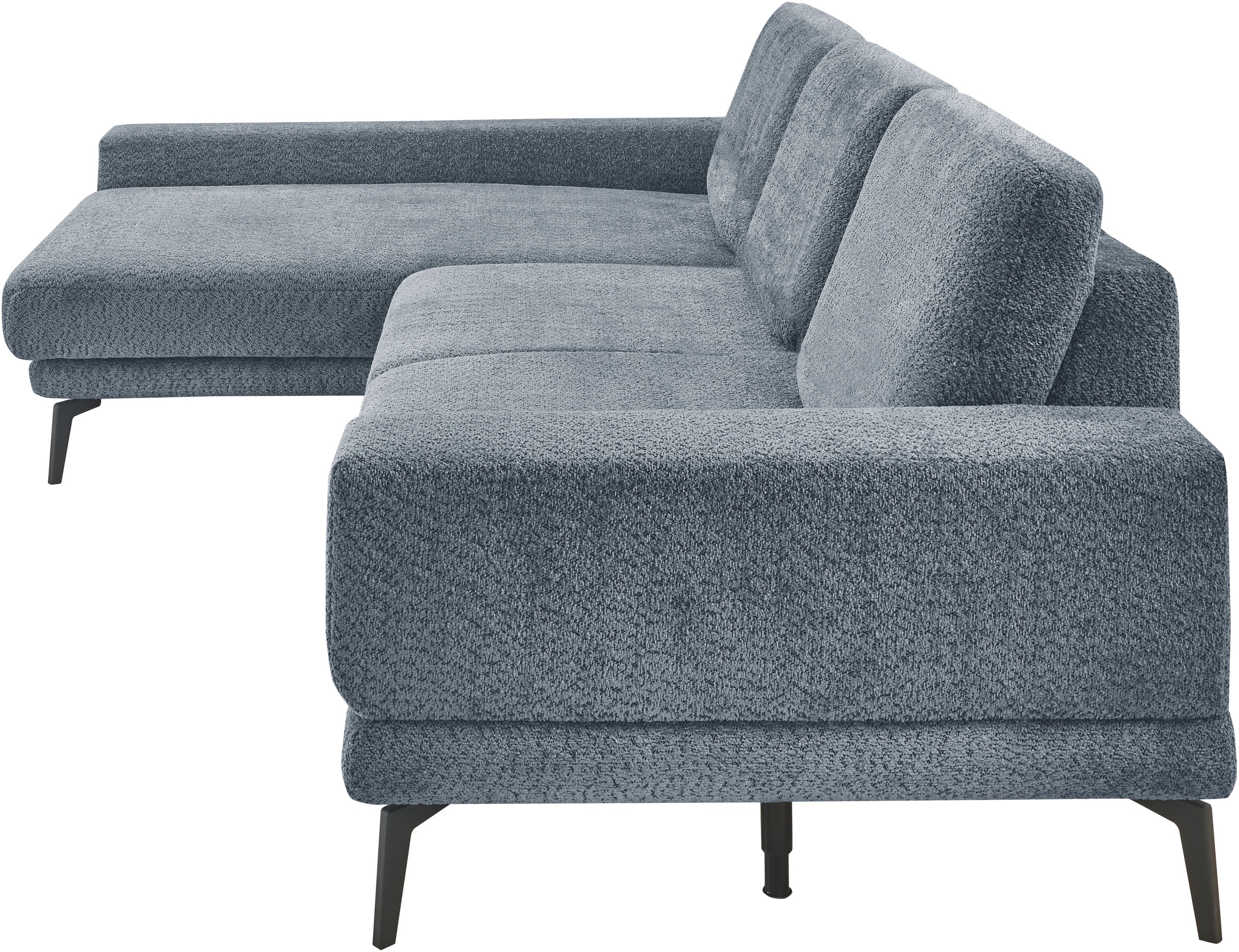 set one by Musterring Ecksofa »SO 3600 optimaler Sitzkomfort in Federkern o. Kaltschaum, 2 Sitzhöhen«, Sitzhöhe 42 cm, Kaltschaum, B 293 x T 180 cm, Kama blue