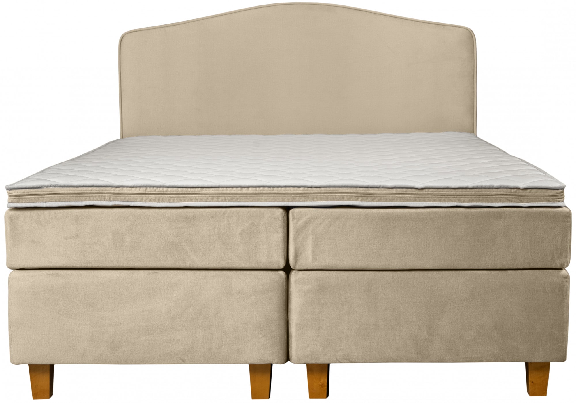INOSIGN Boxspringbett »Jalma«, Füße aus massiver Birke ; Inkl. Topper