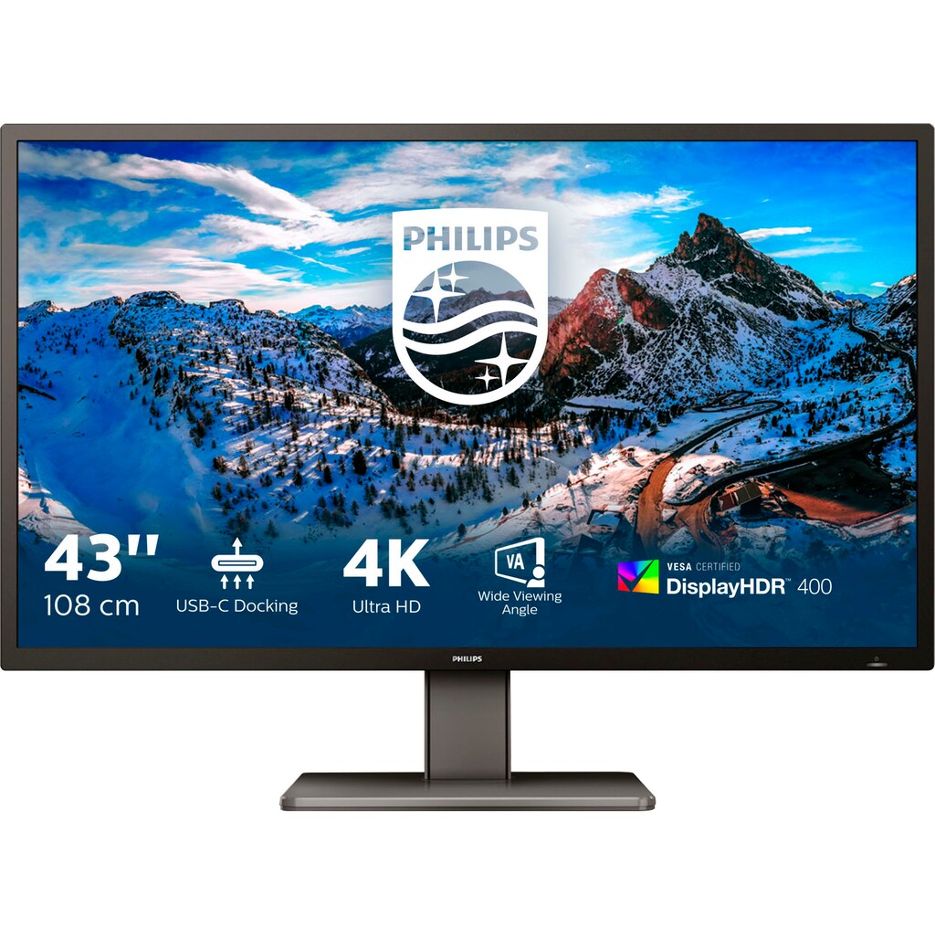 Philips Gaming-Monitor »439P1/00«, 108 cm/42,5 Zoll, 3840 x 2160 px, 4K Ultra HD, 4 ms Reaktionszeit, 60 Hz
