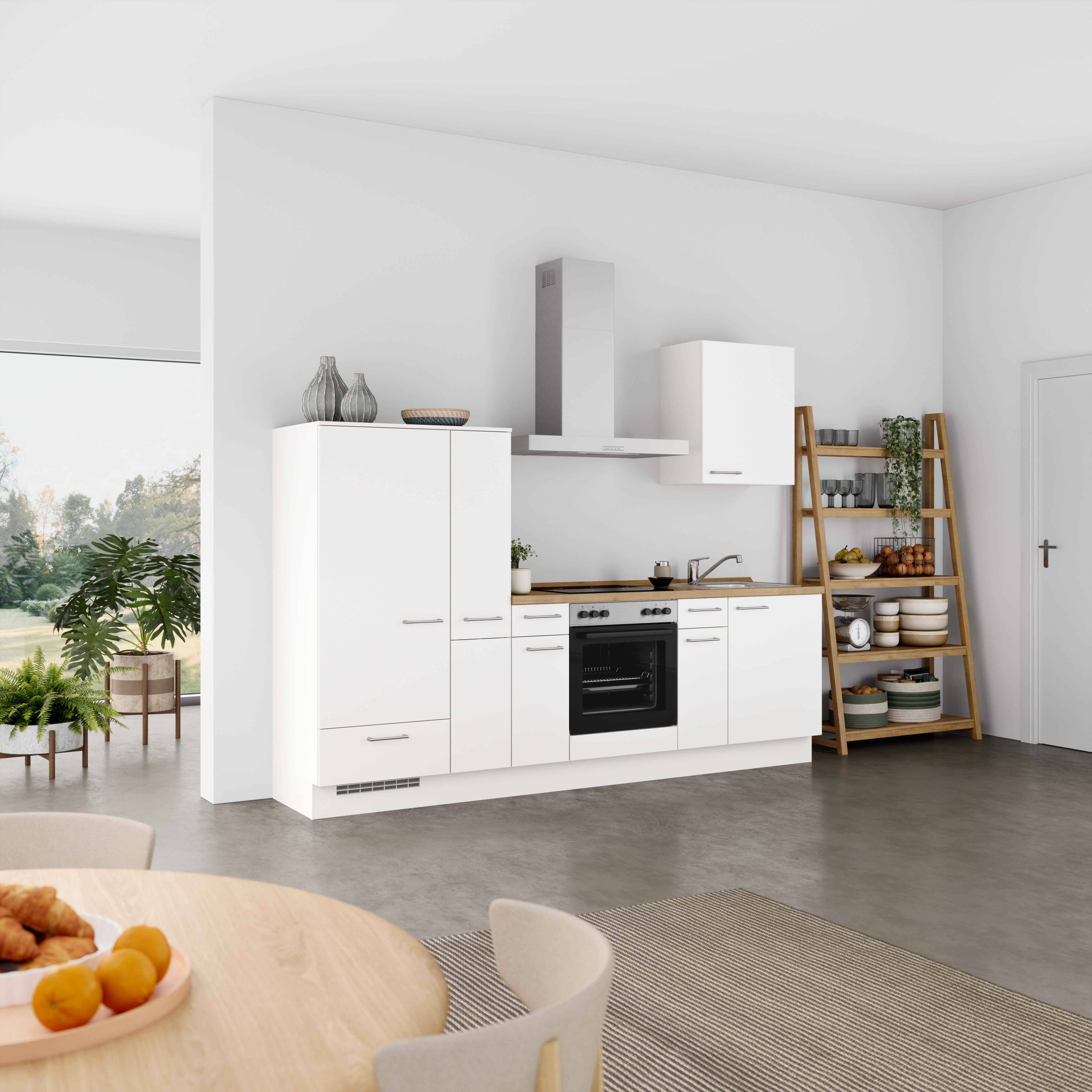 nobilia® Küchenzeile »"Laser I", Ausrichtung wählbar, Breite 270 cm« vormon günstig online kaufen