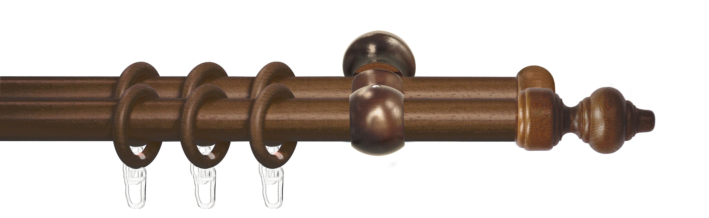 Good Life Gardinenstange »Trend« Ø 28 mm 2 läufig-läufig Fixmaß günstig online kaufen