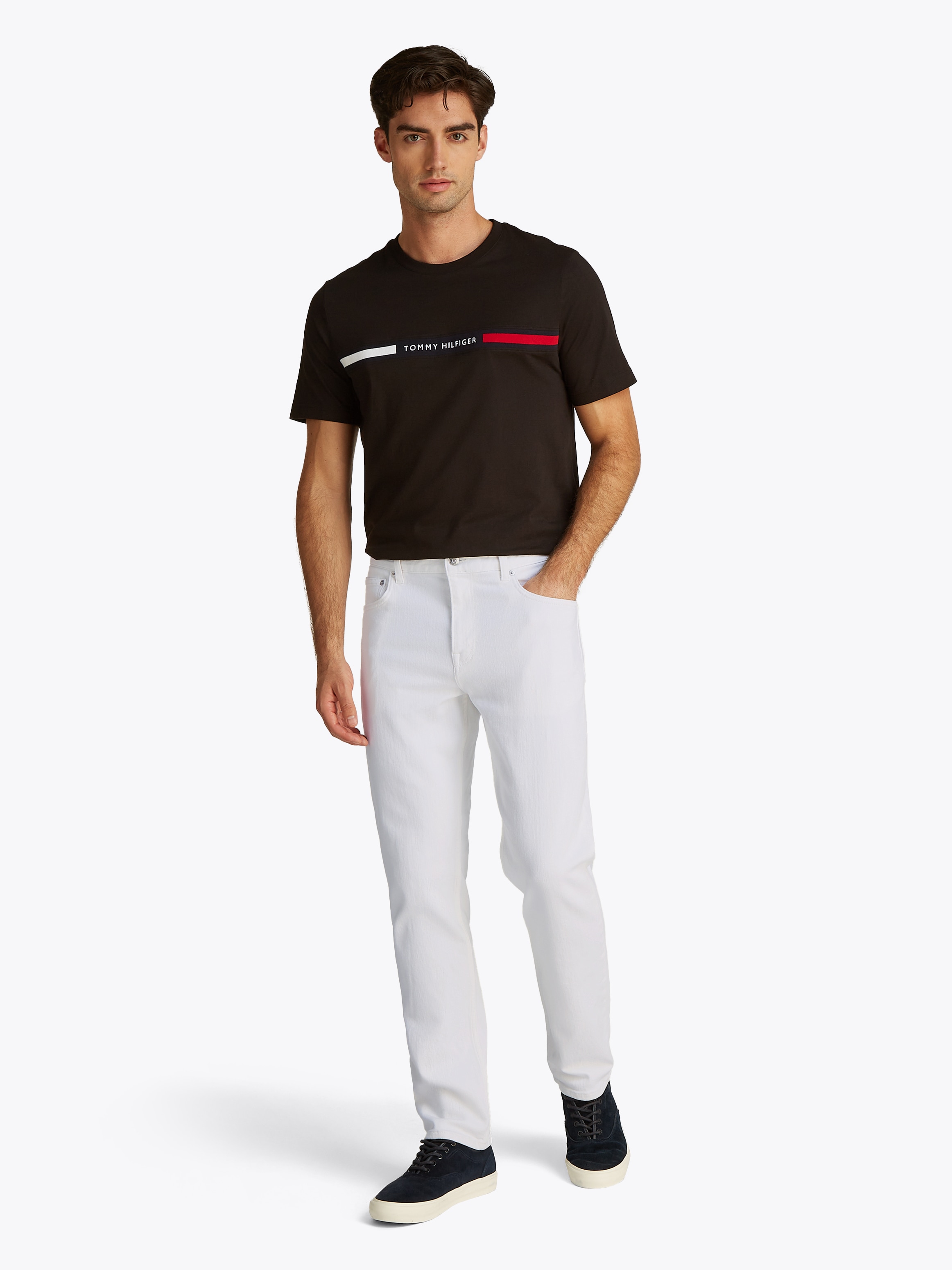 Tommy Hilfiger Straight-Jeans »STRAIGHT DENTON STR MESA BLUE«, in hellblauer Waschung