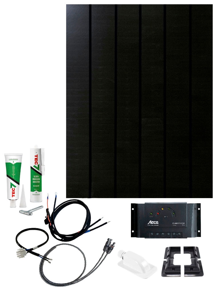 VICTRON ENERGY Solaranlage »Caravan Kit Sun Pearl 150 W« schwarz dem Modul trotz Abschattung