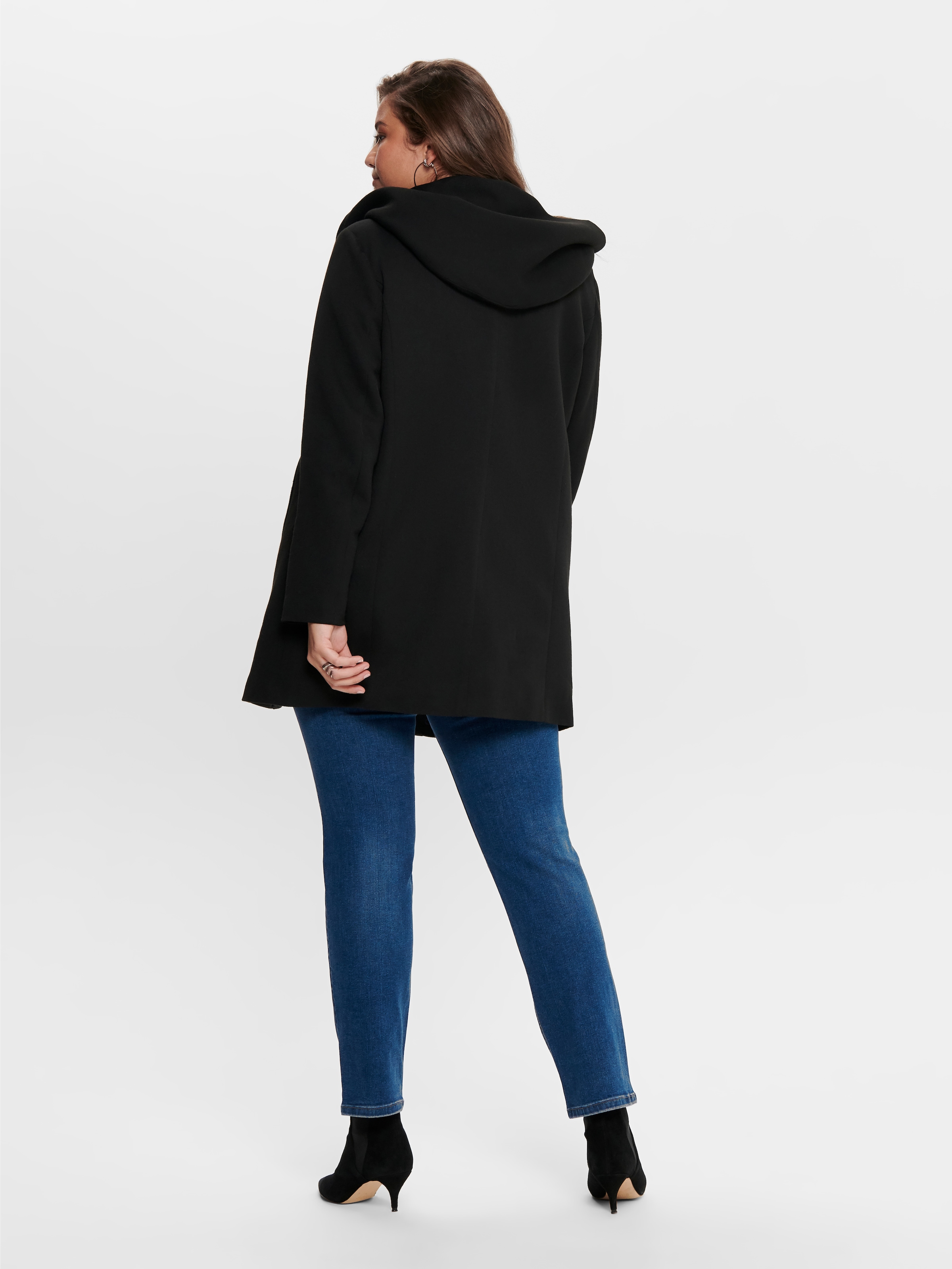 ONLY CARMAKOMA Langjacke »CARSEDONA LIGHT COAT OTW«, mit Kapuze, mit Kapuze