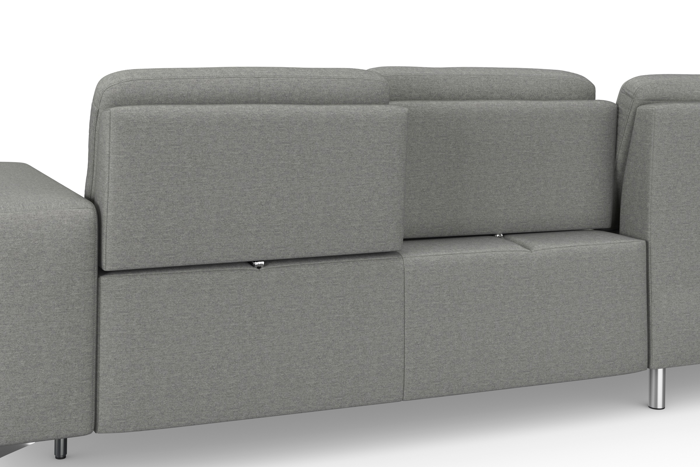 sit&more Ecksofa »Baviene L-Form«, inklusive Sitztiefenverstellung und Federkern, wahlweise Bettfunktion