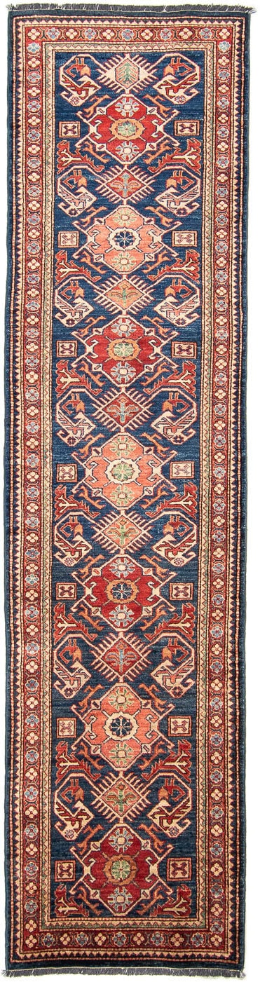 morgenland Orientteppich »Ziegler - Kazak - 298 x 78 cm - blau«, rechteckig günstig online kaufen