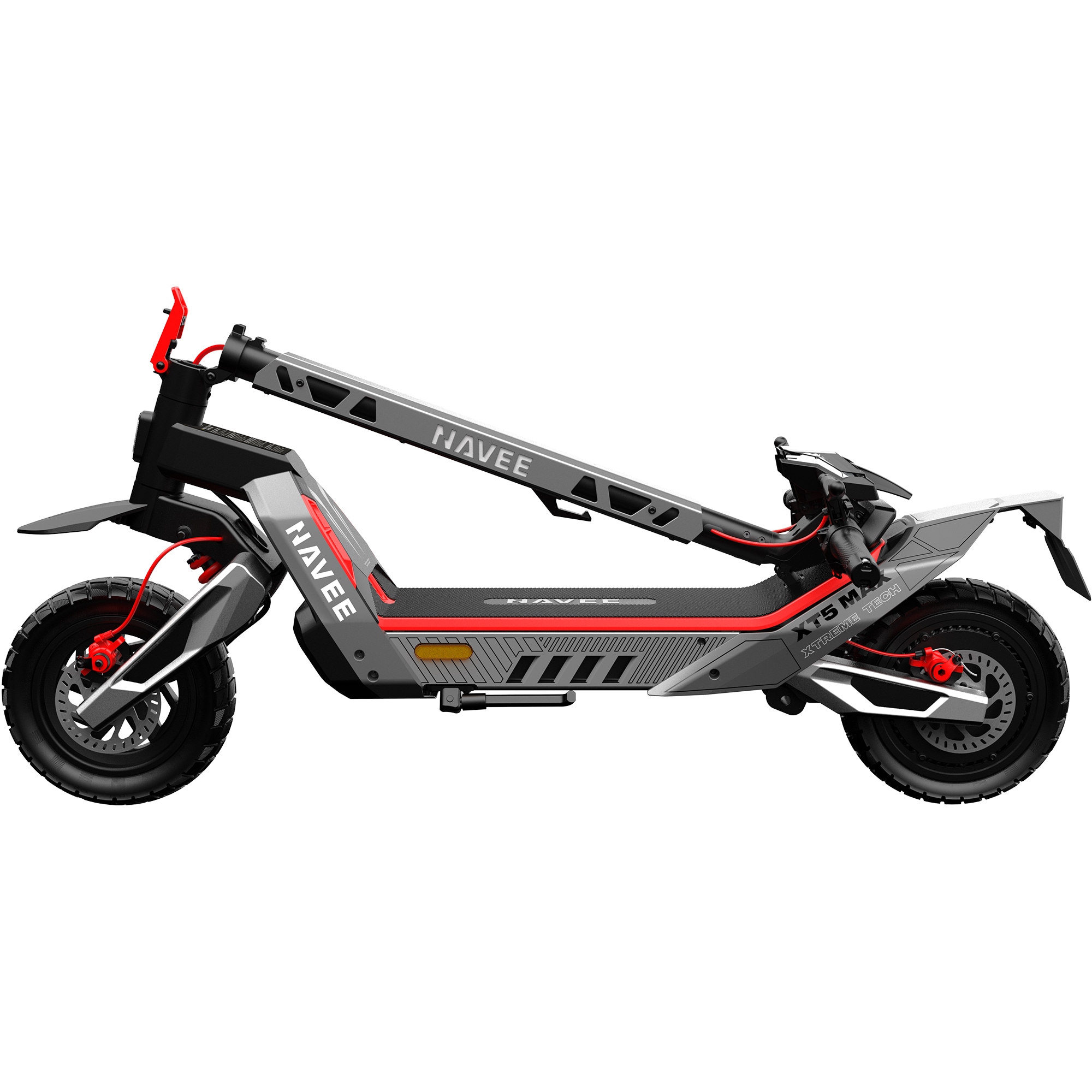 NAVEE E-Scooter »XT5 Max Electric Scooter« 20 km/h 110 km TCS, Bluetooth‑Entsperrung, BMS, Find My, 12" Offroad‑Reifen