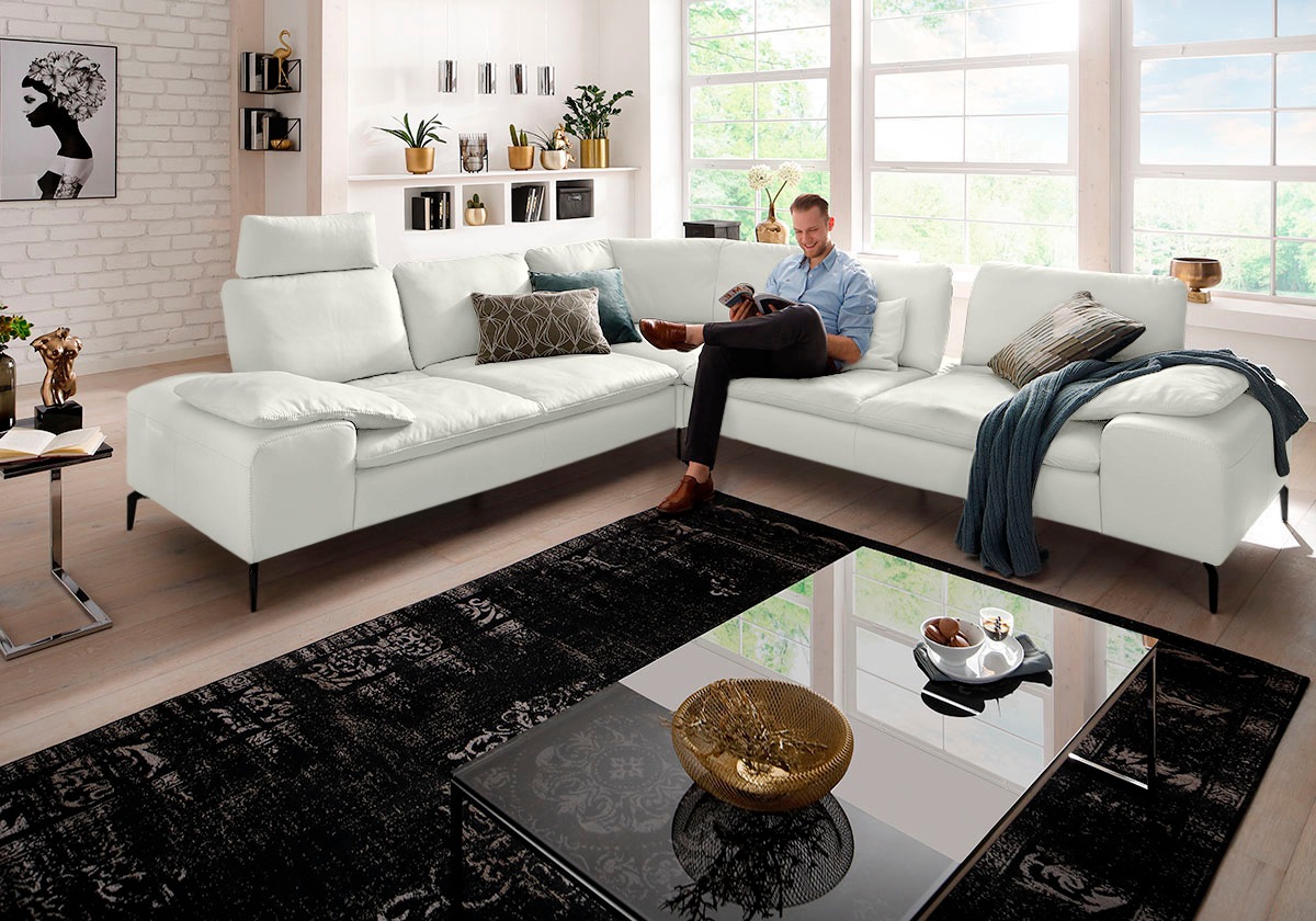W.SCHILLIG Ecksofa »valentinoo, Designsofa, elegant und bequem, L-Form«, (Set), mit Sitztiefenverstellung, Breite 318 cm