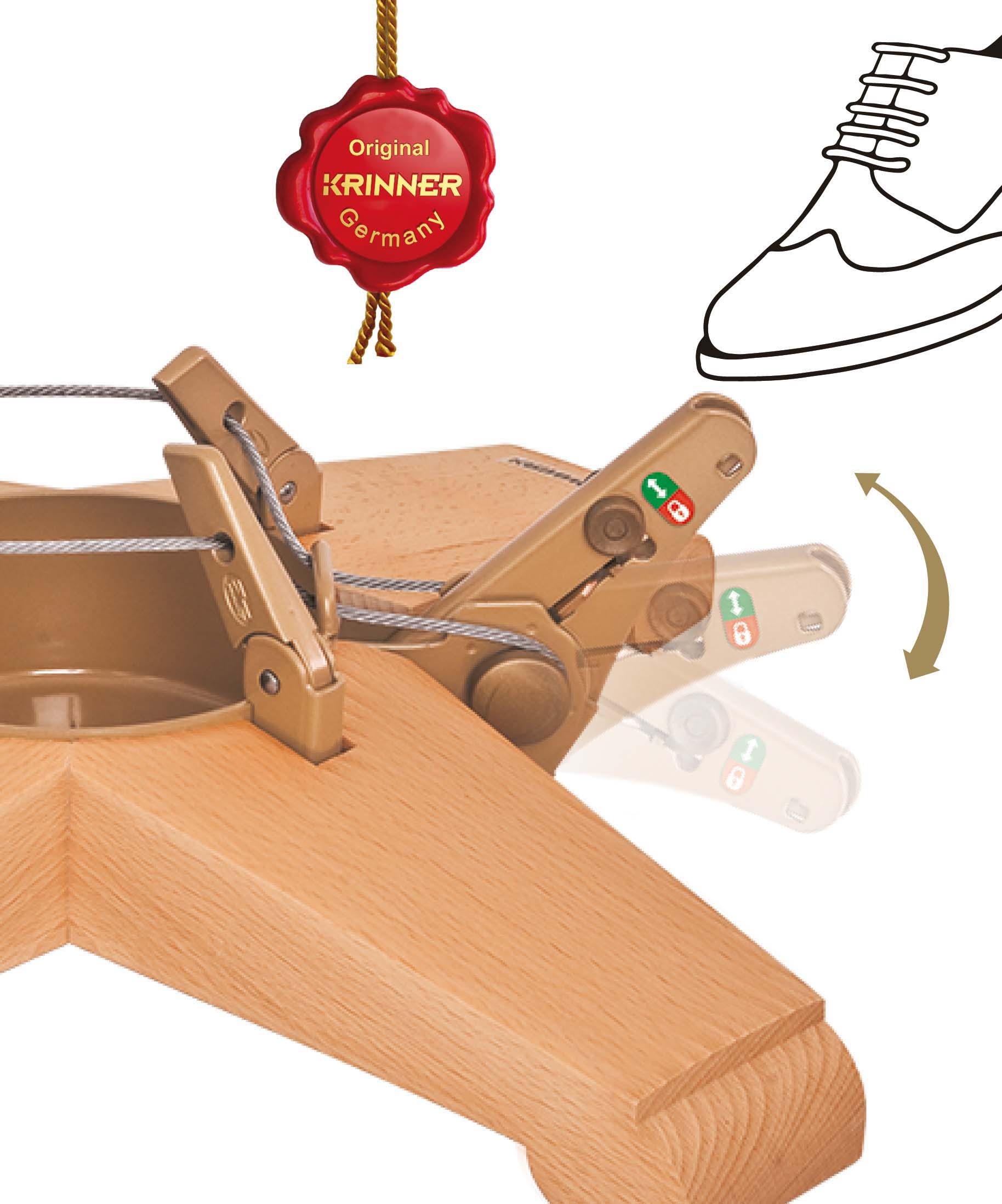 Krinner Christbaumständer »Vario Tölz, Weihnachtsdeko, Christbaumschmuck«, mit Fußhebel/- und Einseiltechnik