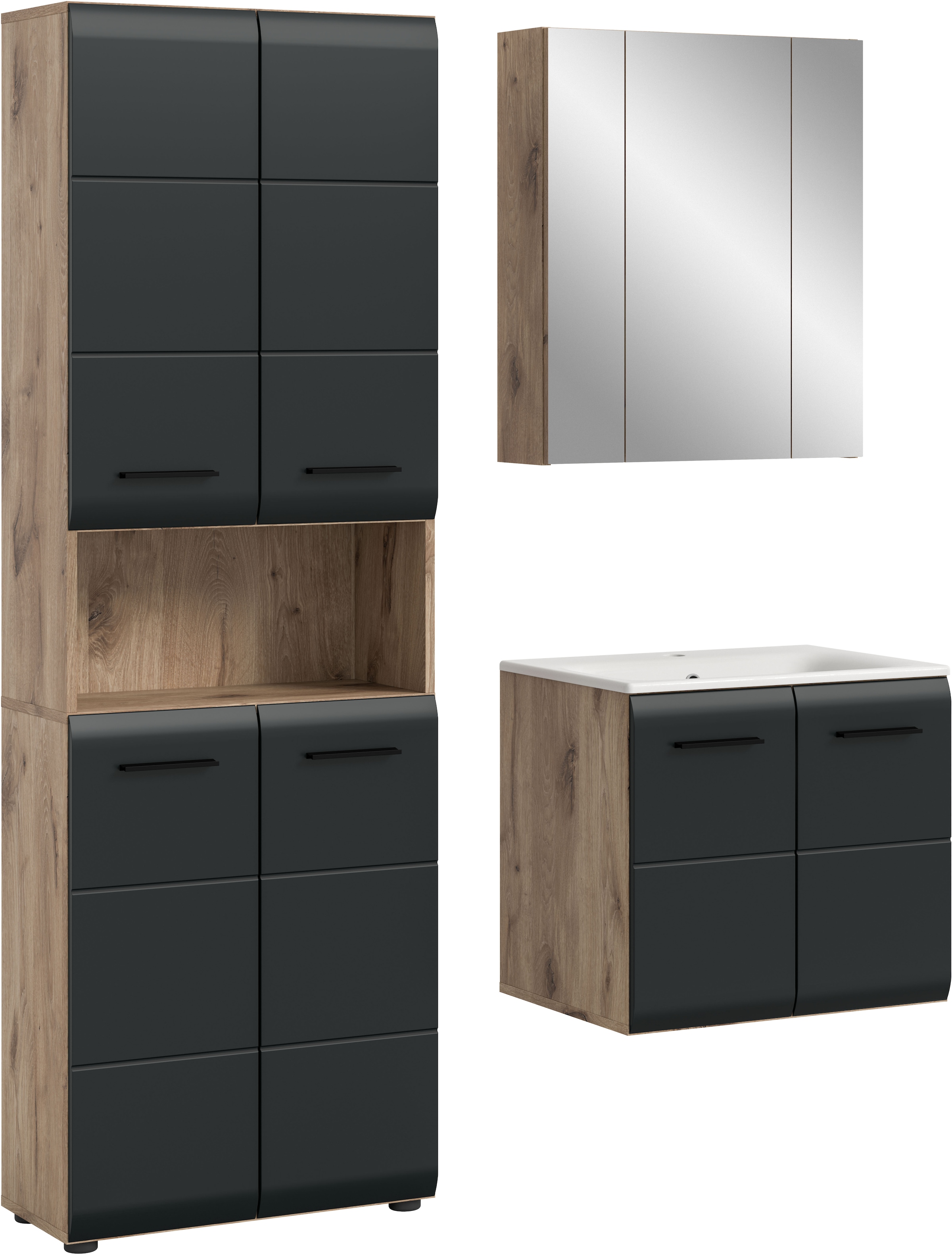 INOSIGN Badezimmer-Set Set, 4 Stk. tlg. Florenz, Badkombination 4-tlg.,Nox günstig online kaufen