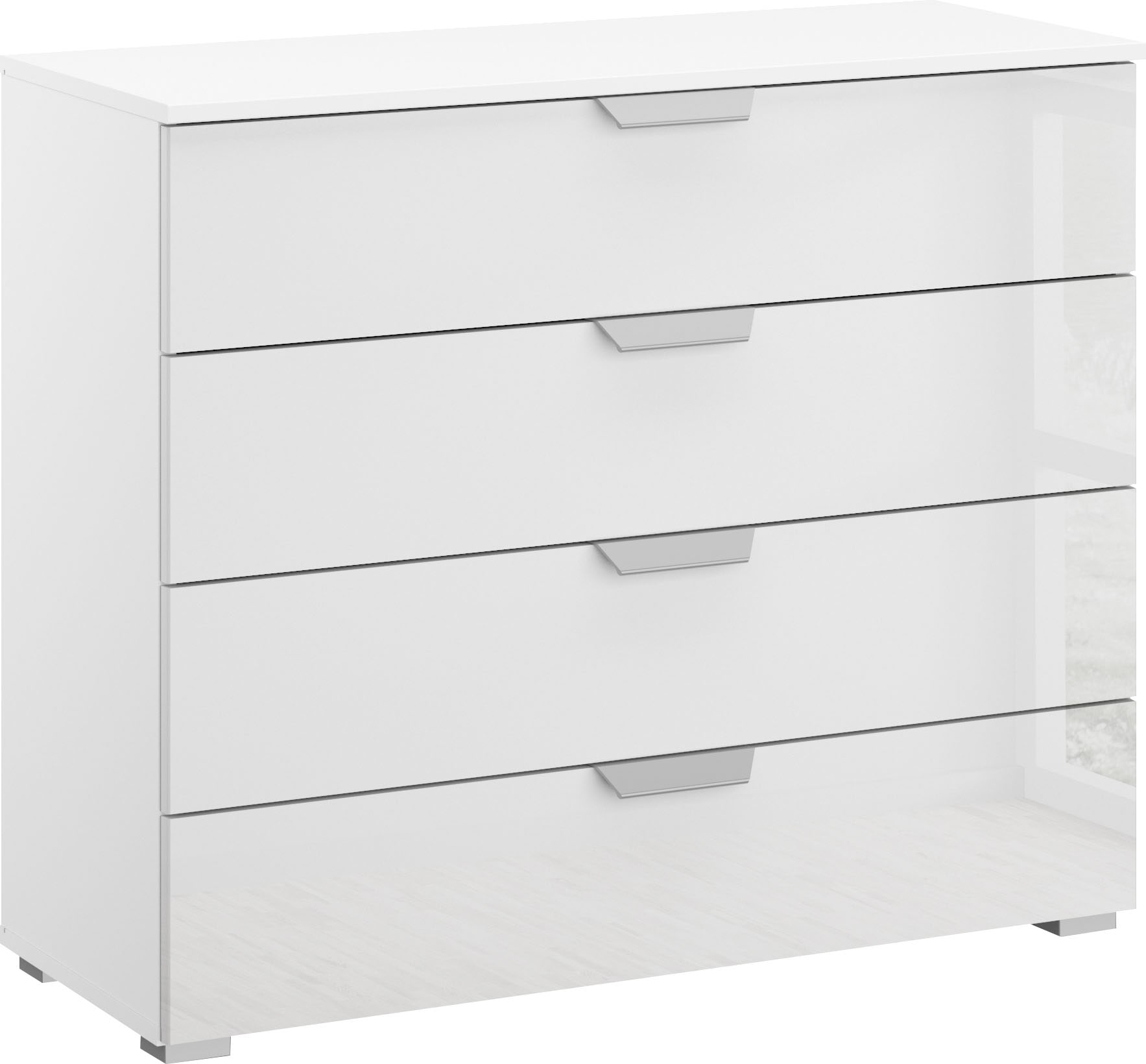 rauch Schubkastenkommode »Sideboard Schubladenkommode ORIAS mit Dekor- oder Hochglanzfront«, mit 4 Schubkästen und 2 Türen sowie Metallgriffen MADE IN GERMANY