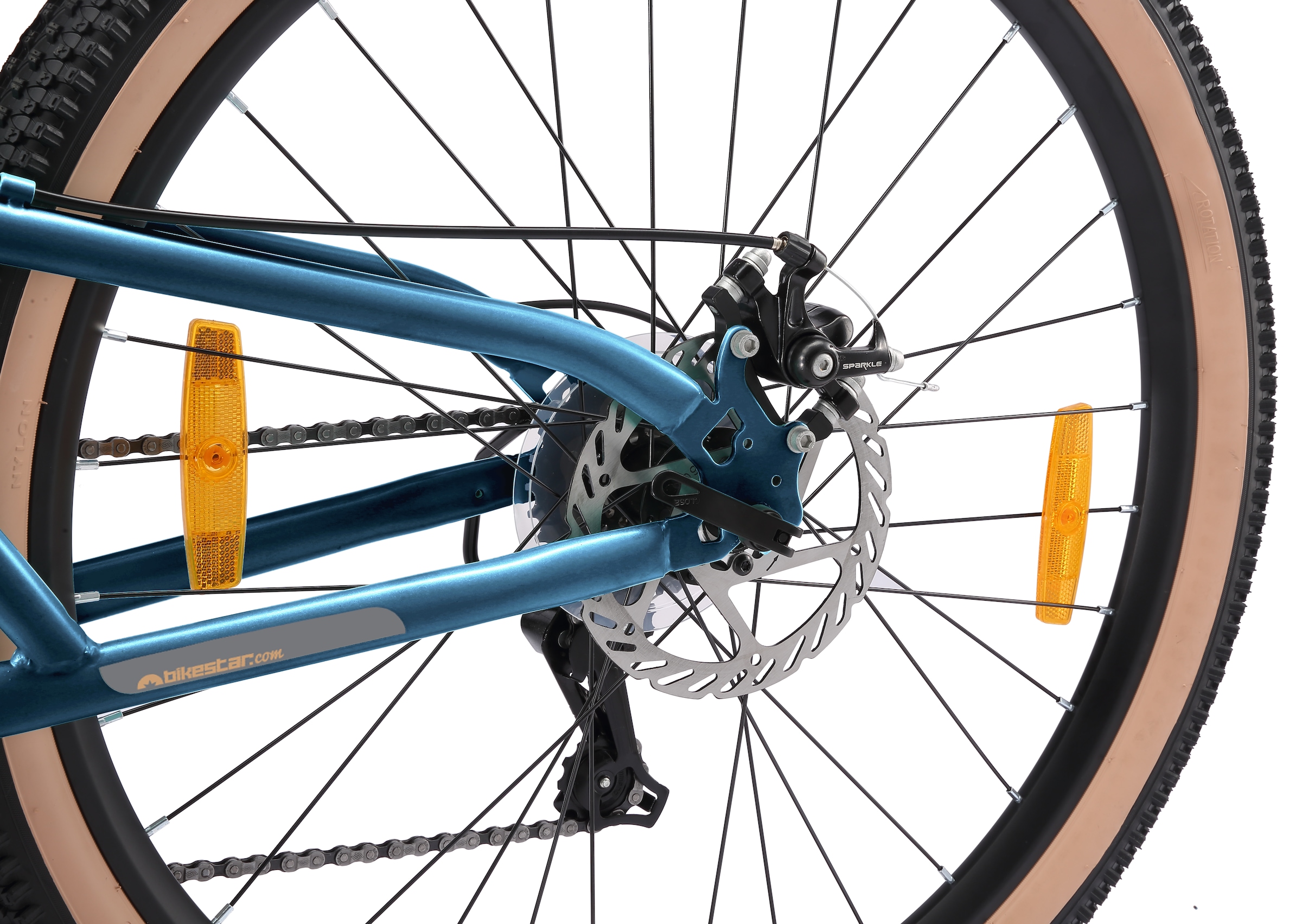 Bikestar Mountainbike 21 Gang Shimano RD-TY300 Schaltwerk Kettenschaltung für Damen und Herren, Kettenschaltung