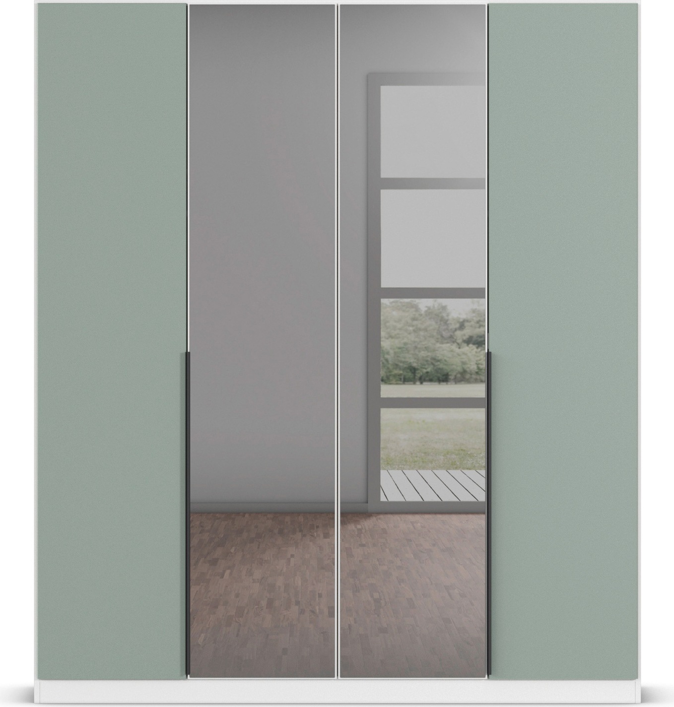 INOSIGN BY RAUCH Drehtürenschrank »Ferris Schrank Breite 2,10m BESTSELLER Schlafzimmerschrank«, Kleiderschrank mit Spiegel in den Ausführungen BASIC/CLASSIC/PREMIUM
