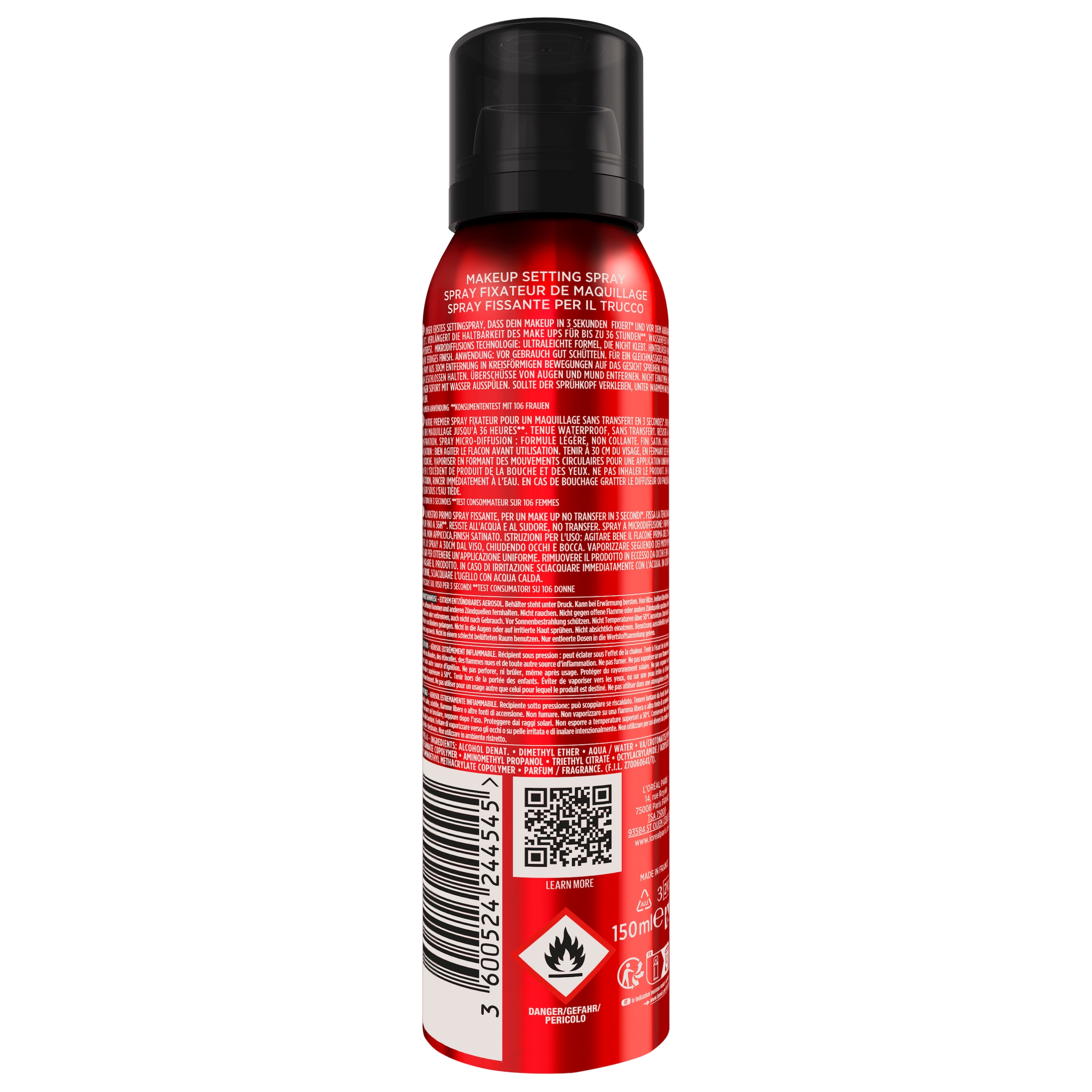 L'ORÉAL PARIS Gesichtsspray »L'Oréal Paris Infaillible 3-Second Setting Mist XXL«