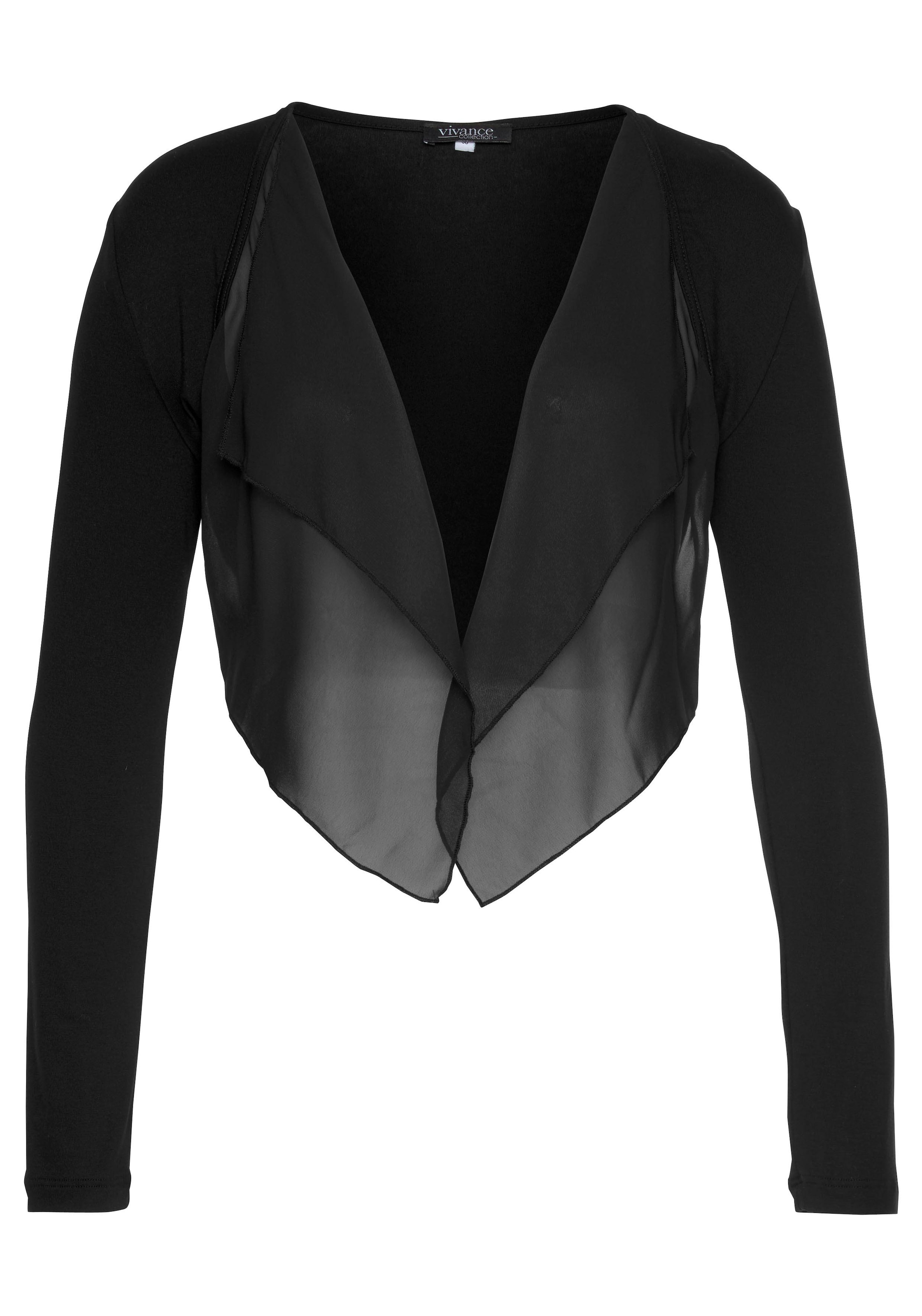 Aniston SELECTED Bolero mit leicht transparentem Vorderteil