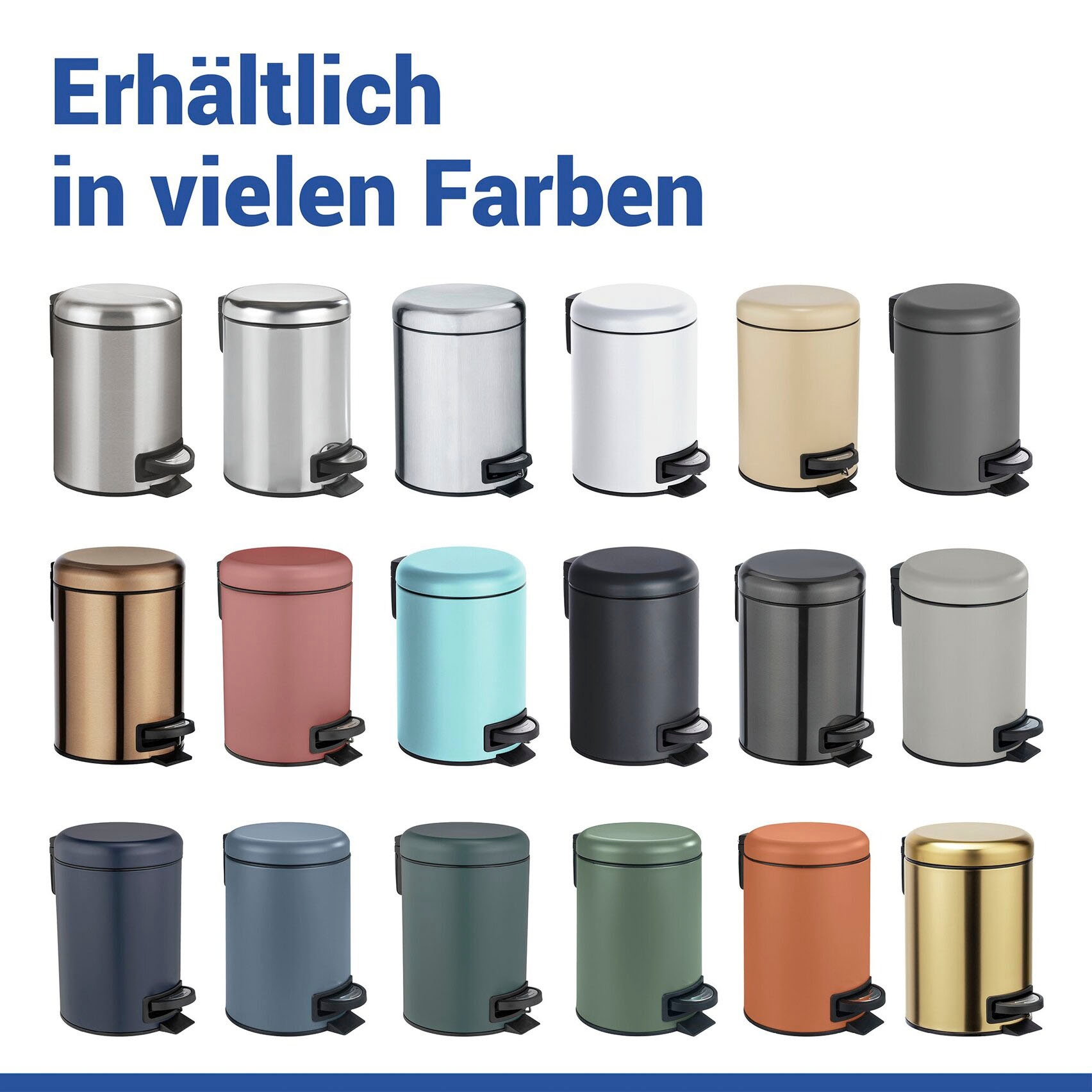WENKO Kosmetikeimer »Leman« 3 Liter, BxTxH: 17x22,5x25 cm