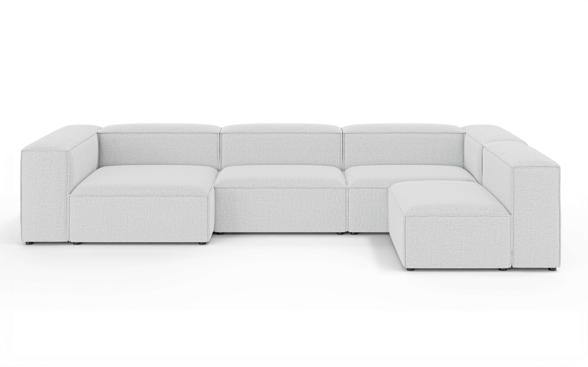 INOSIGN Wohnlandschaft »HAILY U-Form mit Ottomane links/rechts, Maße B/T/H: 360/200/72 cm«, als Modul oder separat verwendbar, für individuelle Zusammenstellung