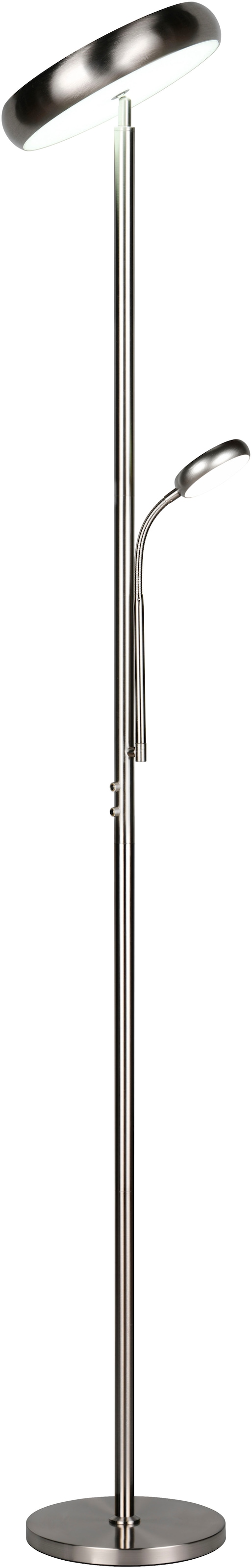 REALITY Leuchten LED Stehlampe »PALERMO, LED Stehleuchte mit Fernbedienung, 27,5W 2000 Lumen CCT« LED-Board 1 Stk. warmweiß - kaltweiß dimmbar, Lichtfarbe einstellbar 3000-6000K warm-/kaltweiß, Höhe 183 cm