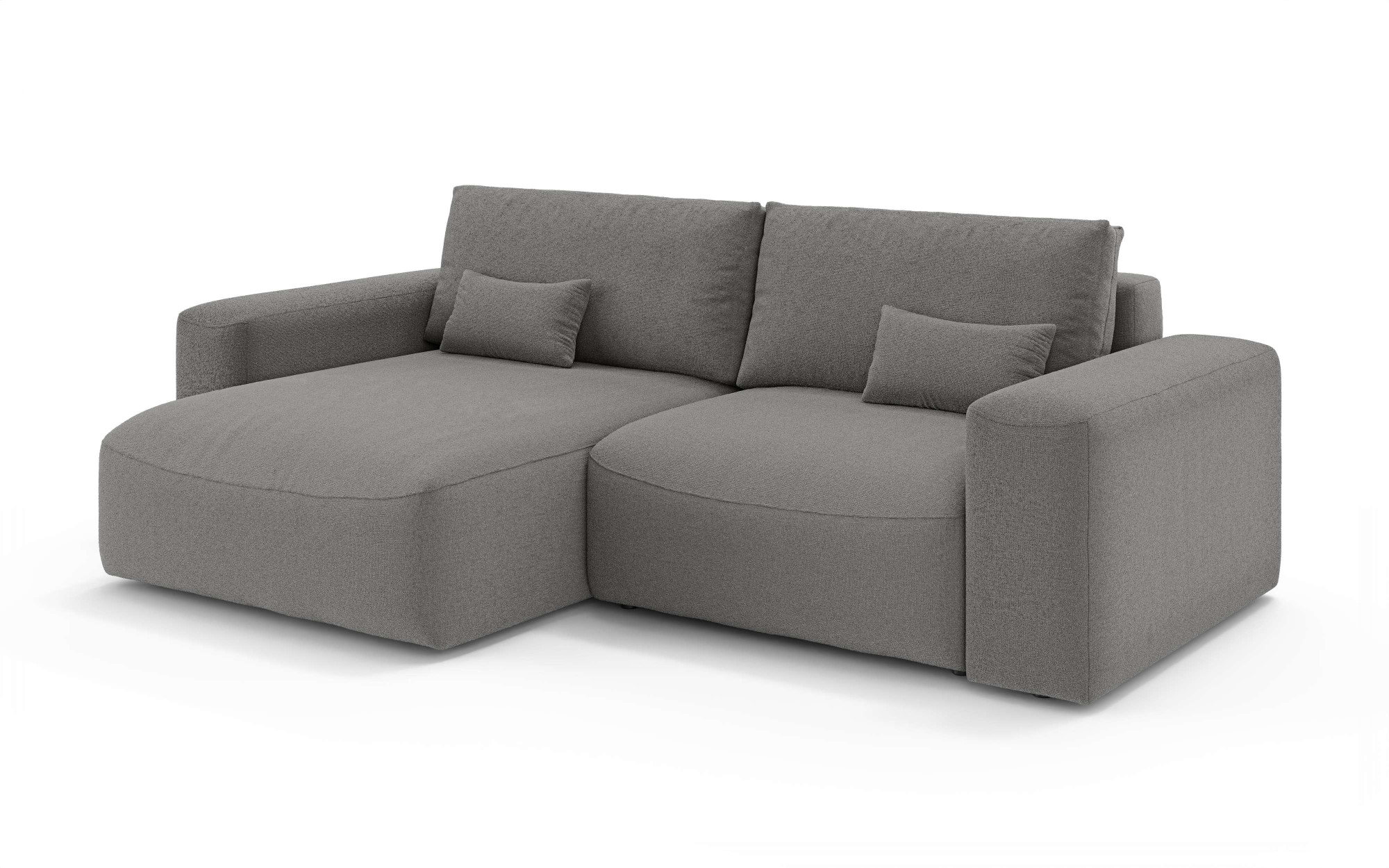 OTTO home Ecksofa »MATTS Schlafsofa mit Bettkasten, Maße B/T/H: 265/159/89 cm«, L-Form mit Recamiere rechts oder links, hoher Sitzkomfort
