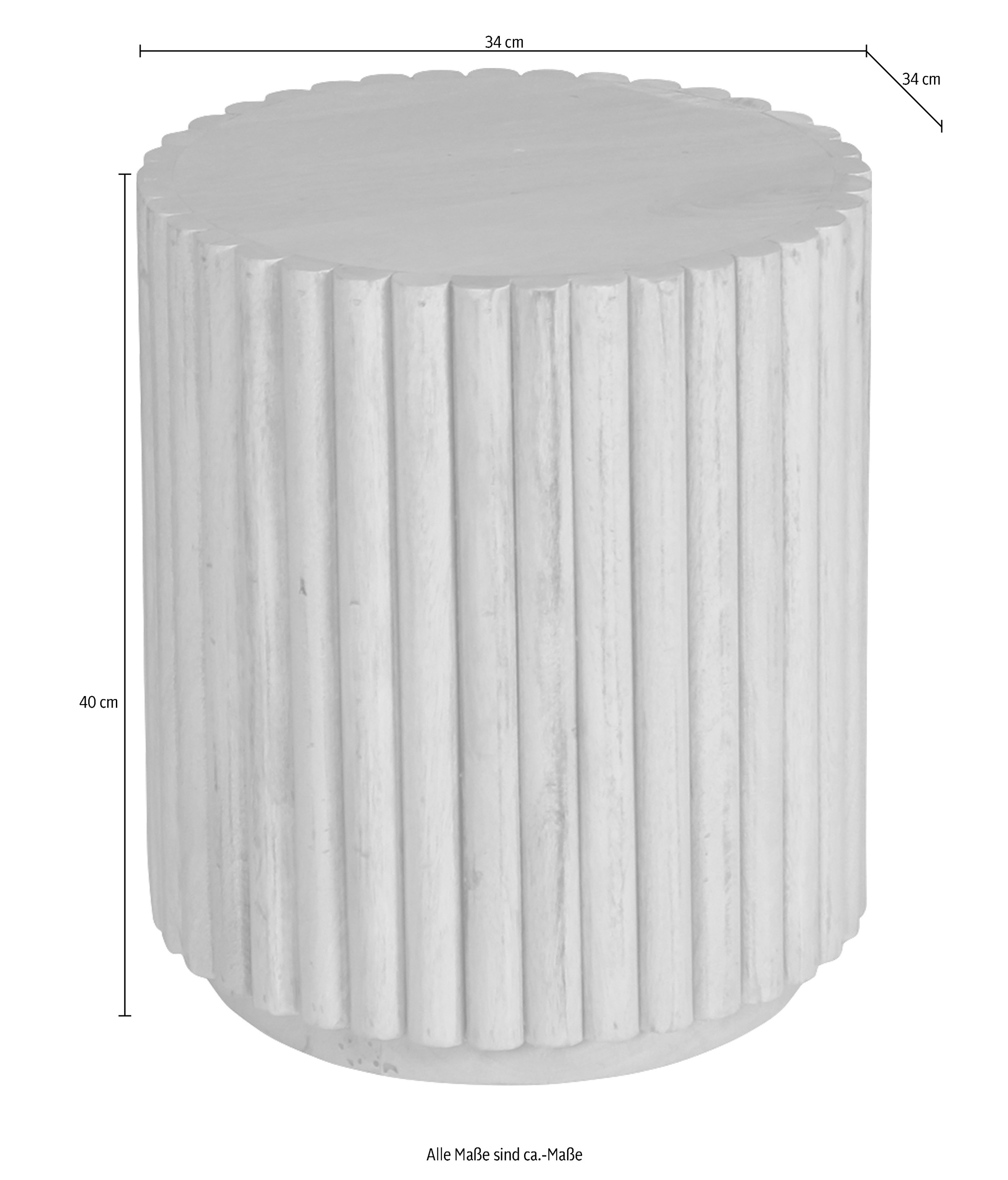 TOM TAILOR HOME Beistelltisch »Ripped«, im extravaganten Ribbed-Look
