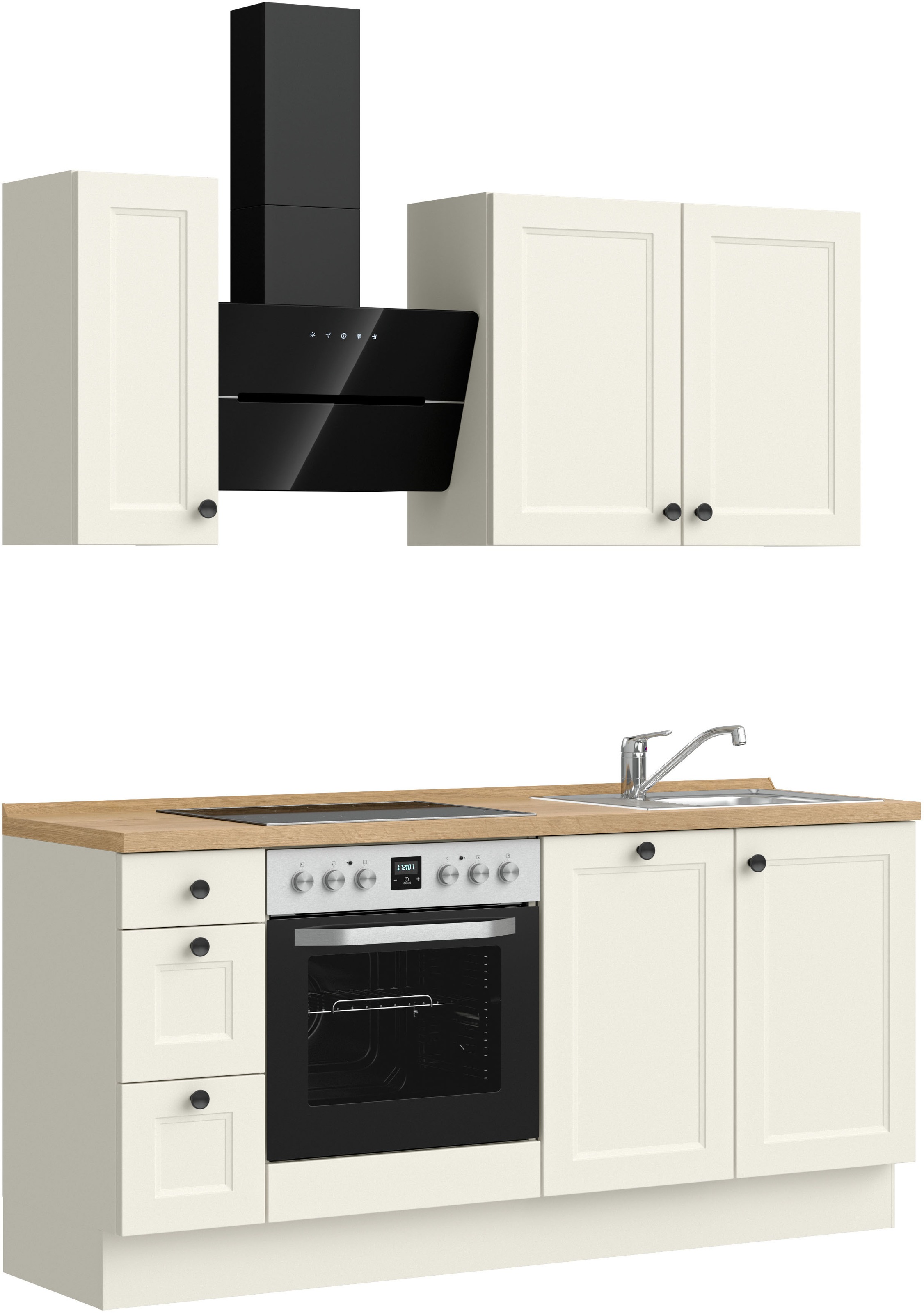 nobilia® Küchenzeile »"Cascada II"«, vormontiert, Ausrichtung wählbar, Breite 180 cm, wahlw. mit E-Geräten