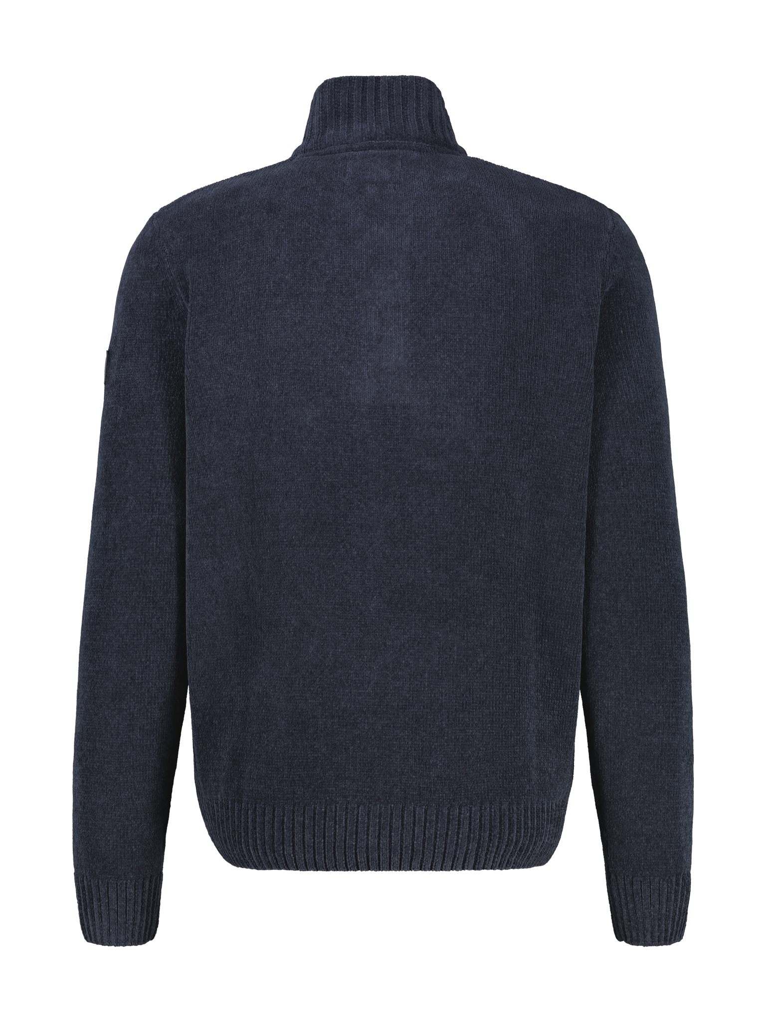 LERROS Strickpullover Chenille-Pullover mit Troyer