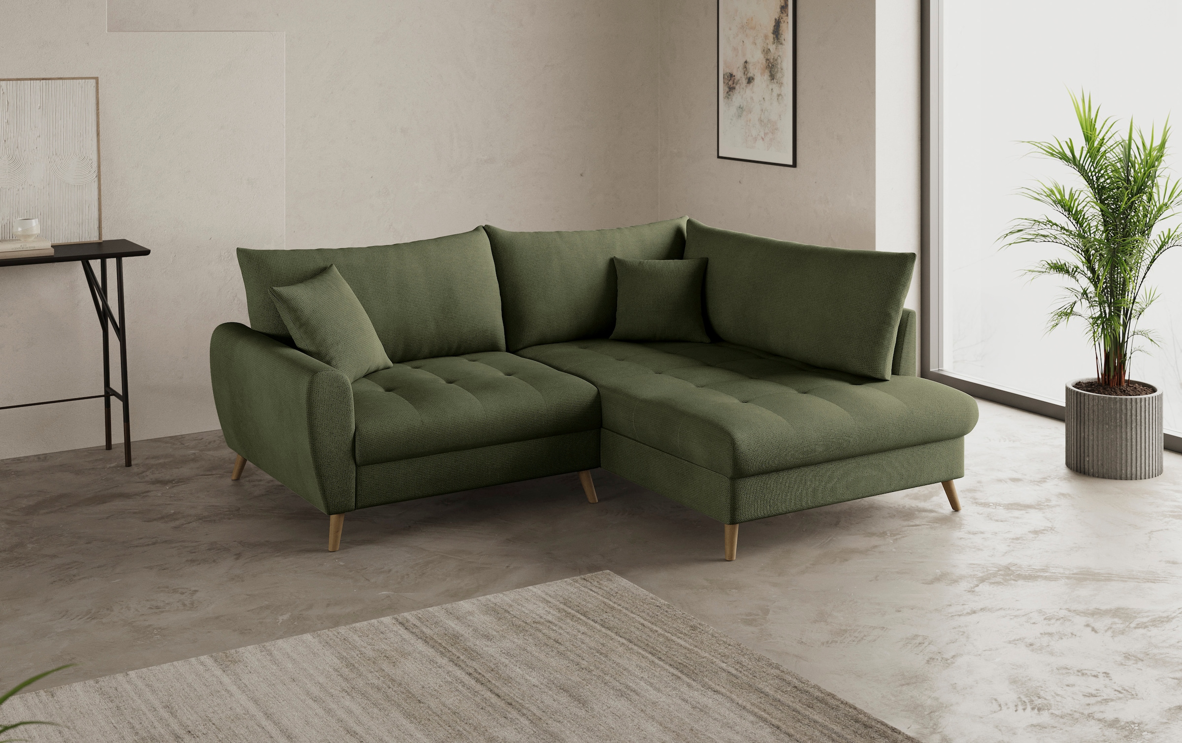 Mr. Couch Ecksofa »Blackburn II, L-Form«, Mit Kaltschaumpolsterung bis 140 kg belastbar