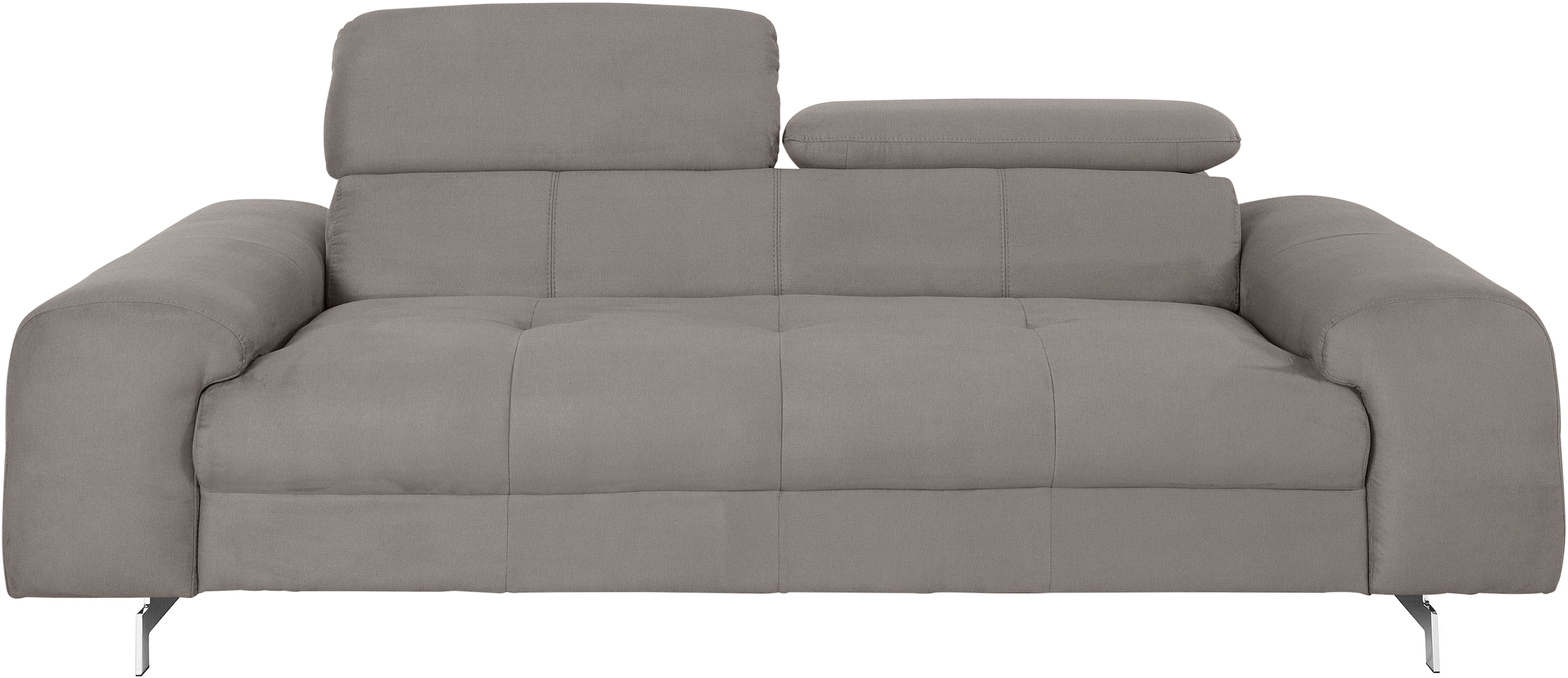 COTTA 3-Sitzer »Chef«, Big-Sofa mit Kopfteilverstellung, edle Metallkufen