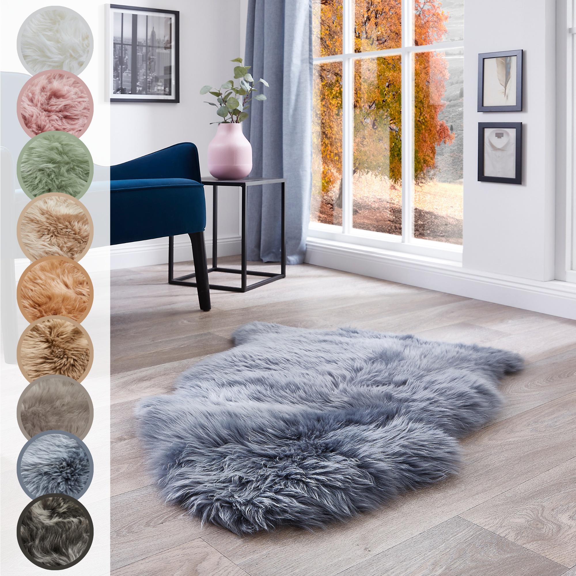 LUXOR living Fellteppich »Schaffell Namika«, fellförmig, 50 mm Höhe, echtes günstig online kaufen
