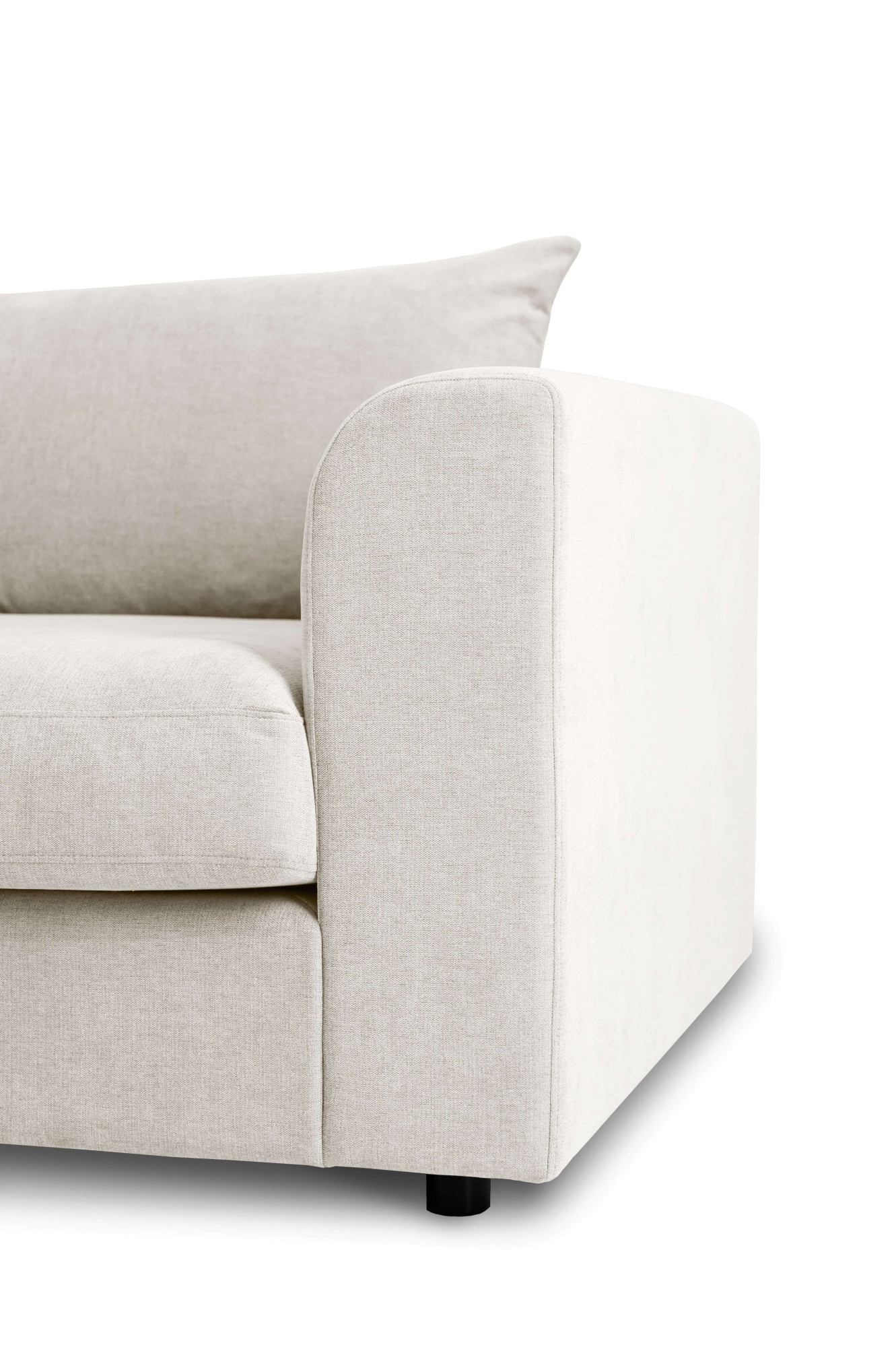LeGer Home by Lena Gercke Ecksofa »Avelina«, (2 St.), Breite 297 cm, in Cord- und Chenille- Stoff, Rückenkissen mit Federn