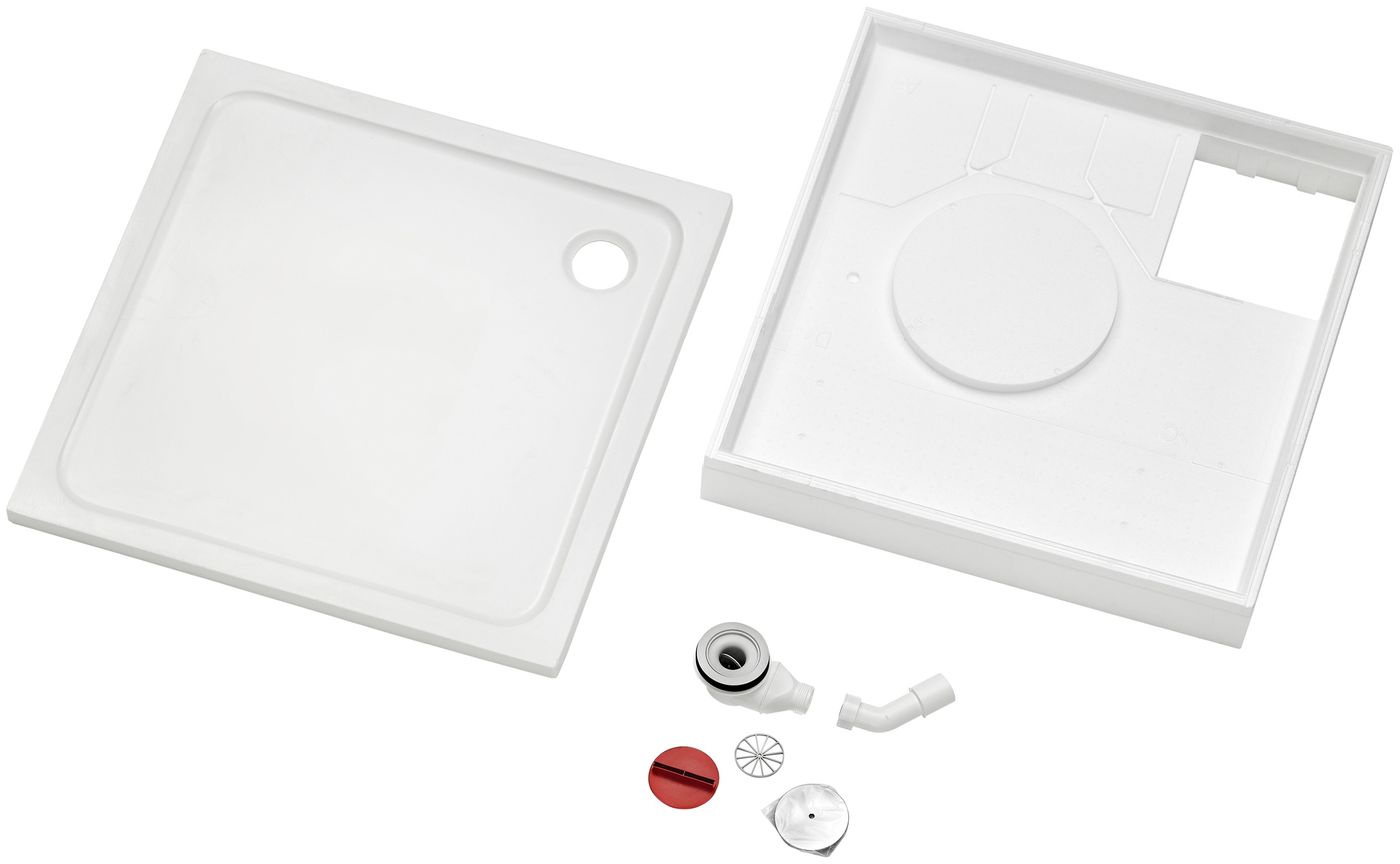 OTTOFOND Duschwanne »Set Quadratische Duschwanne« 3 Stk. tlg. 900x900/30 mm günstig online kaufen