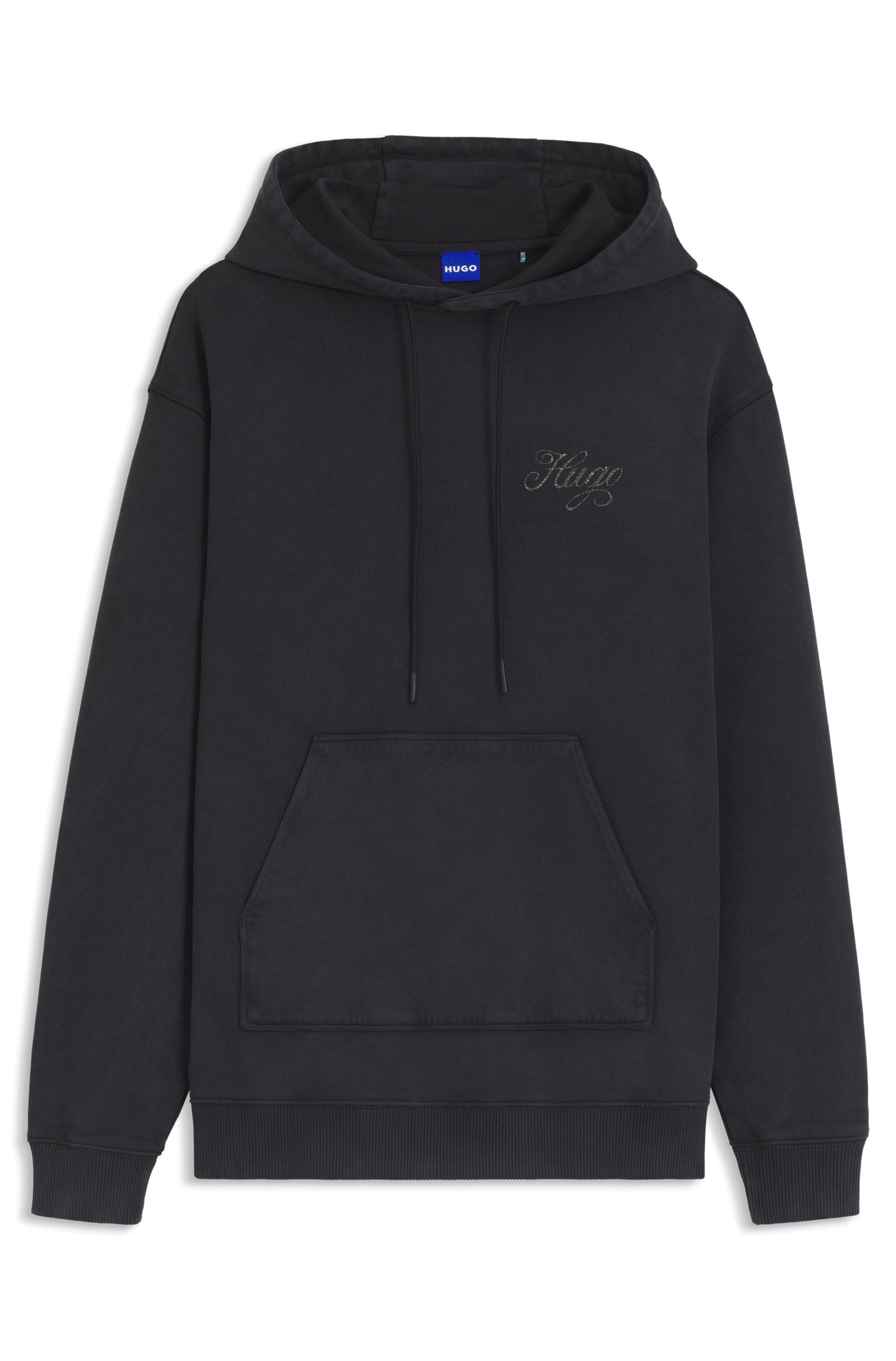 HUGO Blue Hoodie »Dejandra« Oversized Fit, Strassapplikation auf dem Rücken