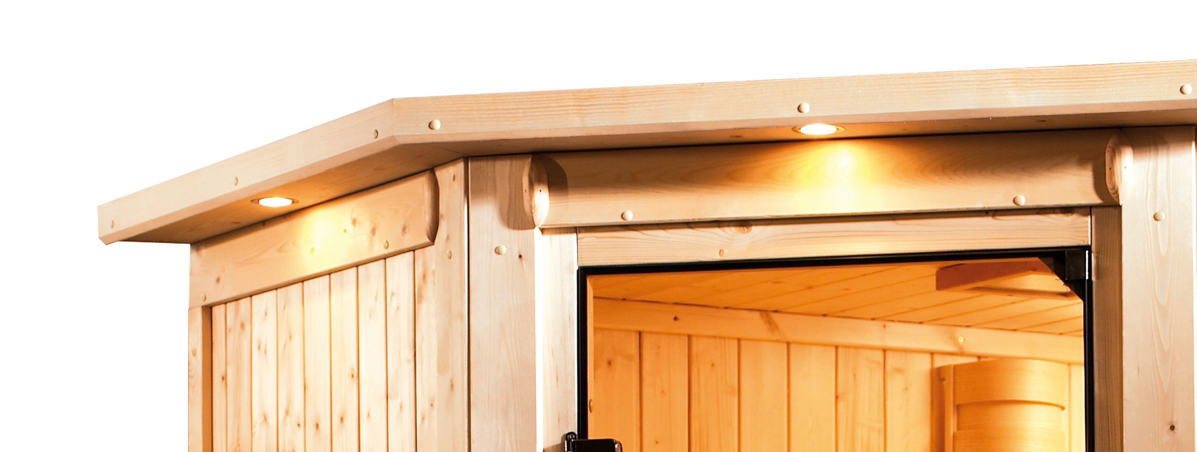 Karibu Sauna »Marit«, 9-kW-Ofen mit integrierter Steuerung